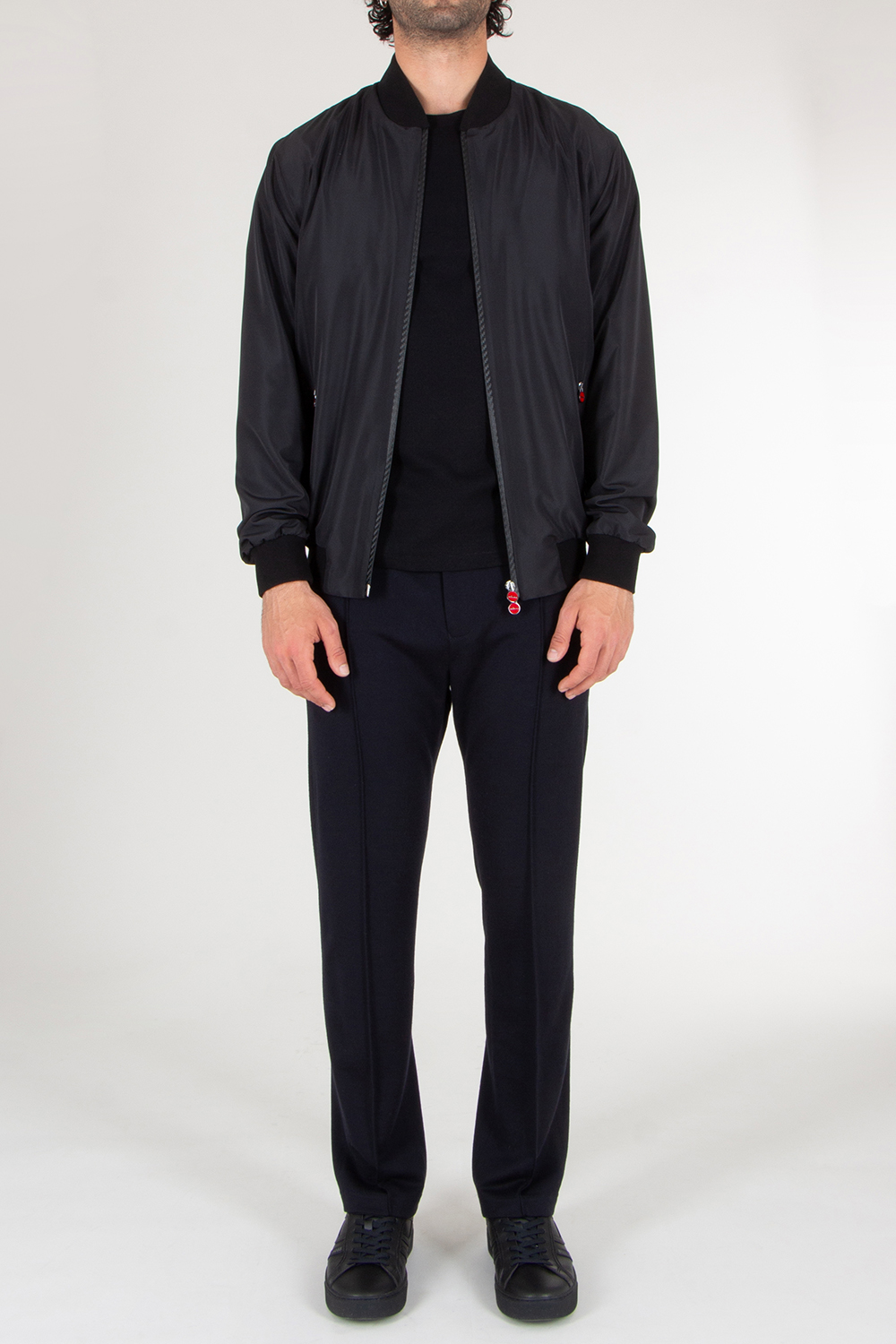 KITON Regular Fit Nylon Bomber Jacket