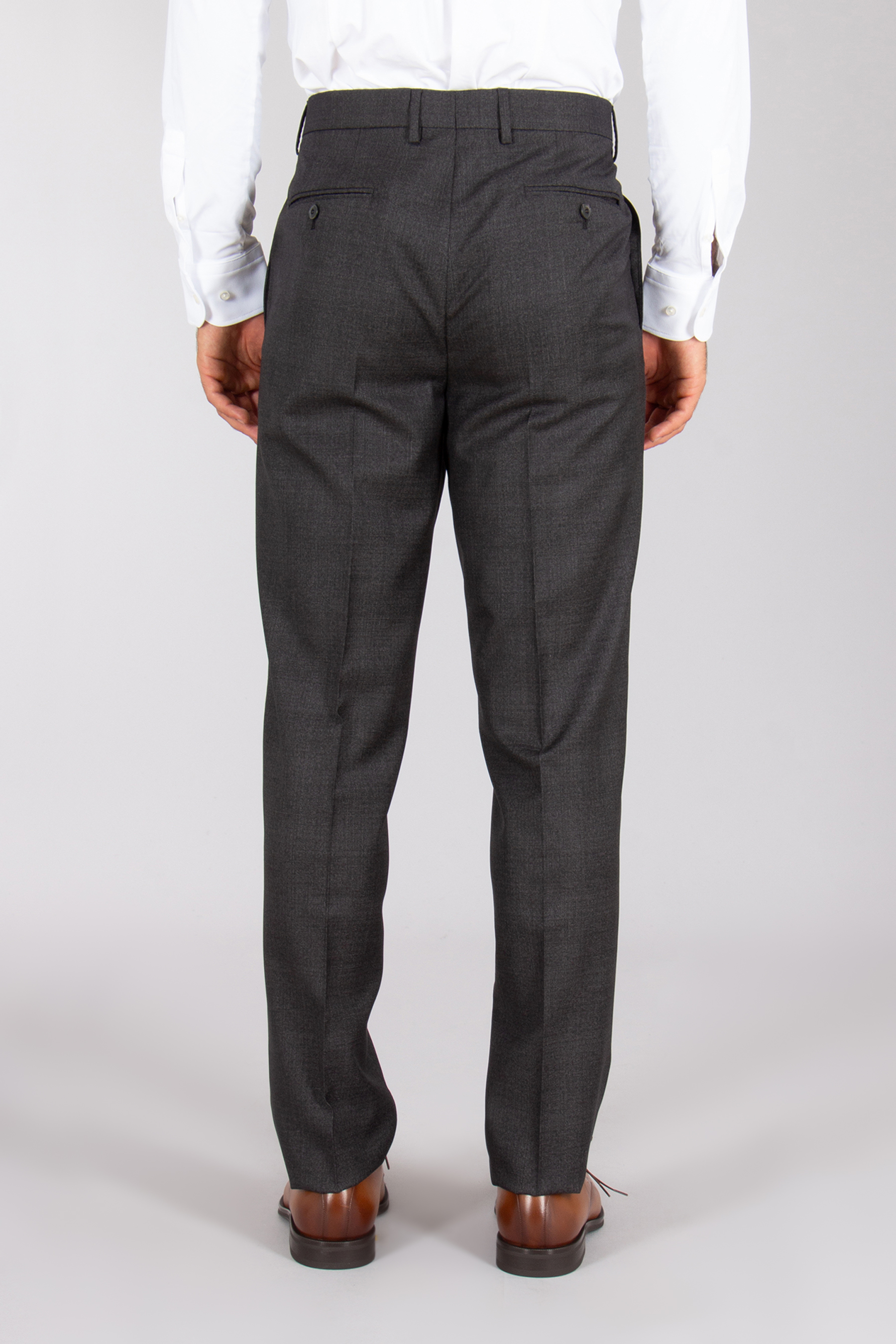 EMPORIO ARMANI Regular Fit Micro Pattern Virgin Wool Suit Executive Line Bekleidung, Hosen, Jeans