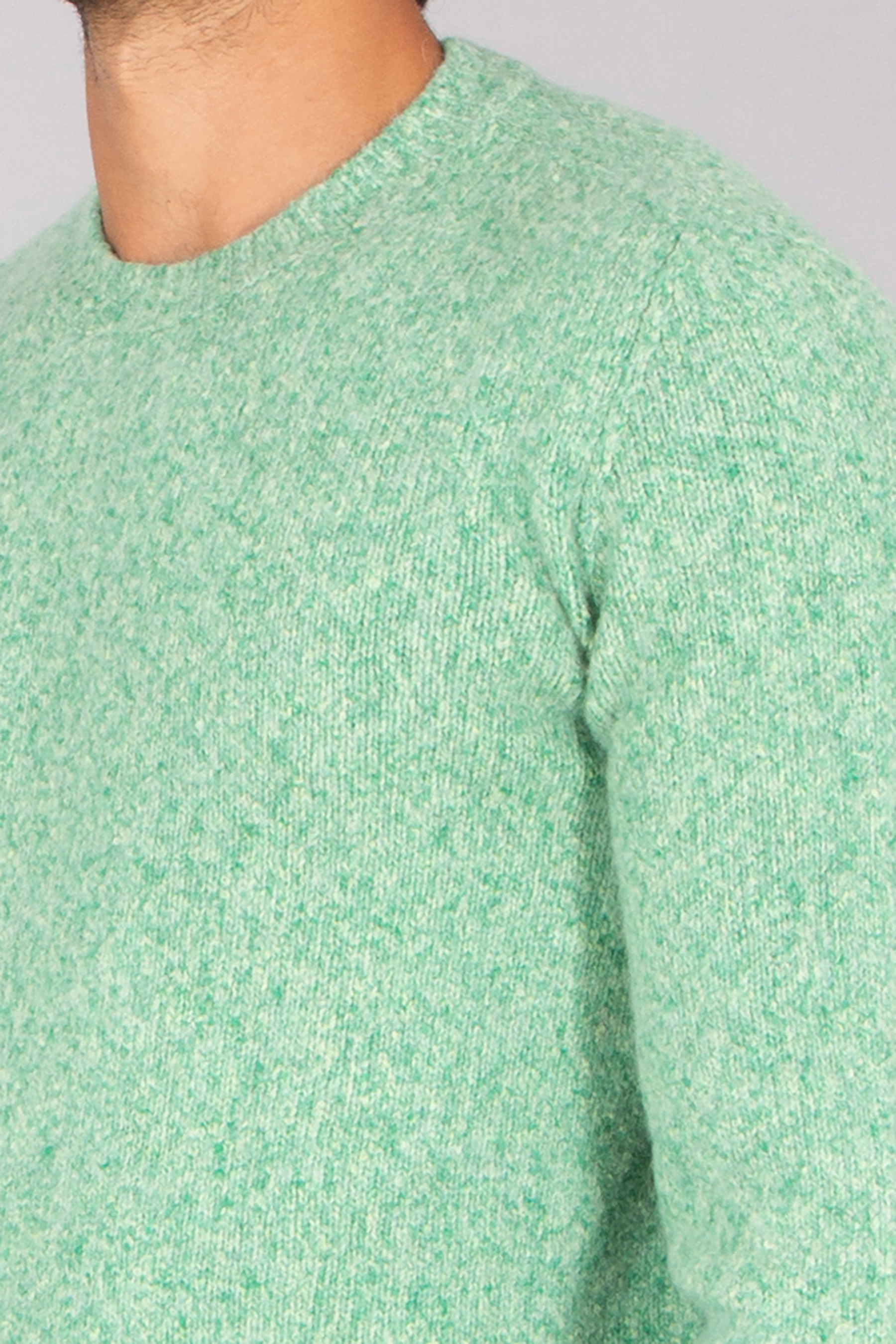 ROBERTO COLLINA Relaxed Fit Cotton-Baby Alpaca-Wool Blend Crew Neck Sweater Strickwaren, Pullover, Erwachsener, Mann, Person