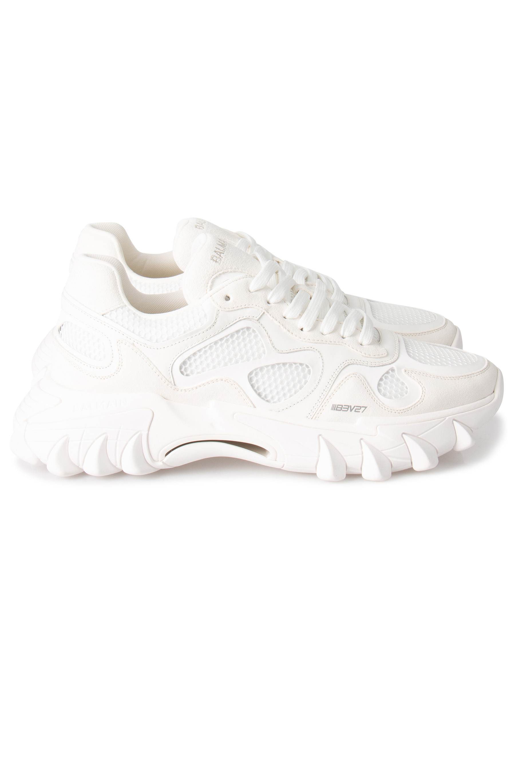 BALMAIN Mesh & Leather Sneakers B-East BALMAIN Mesh & Leather Sneakers B-East