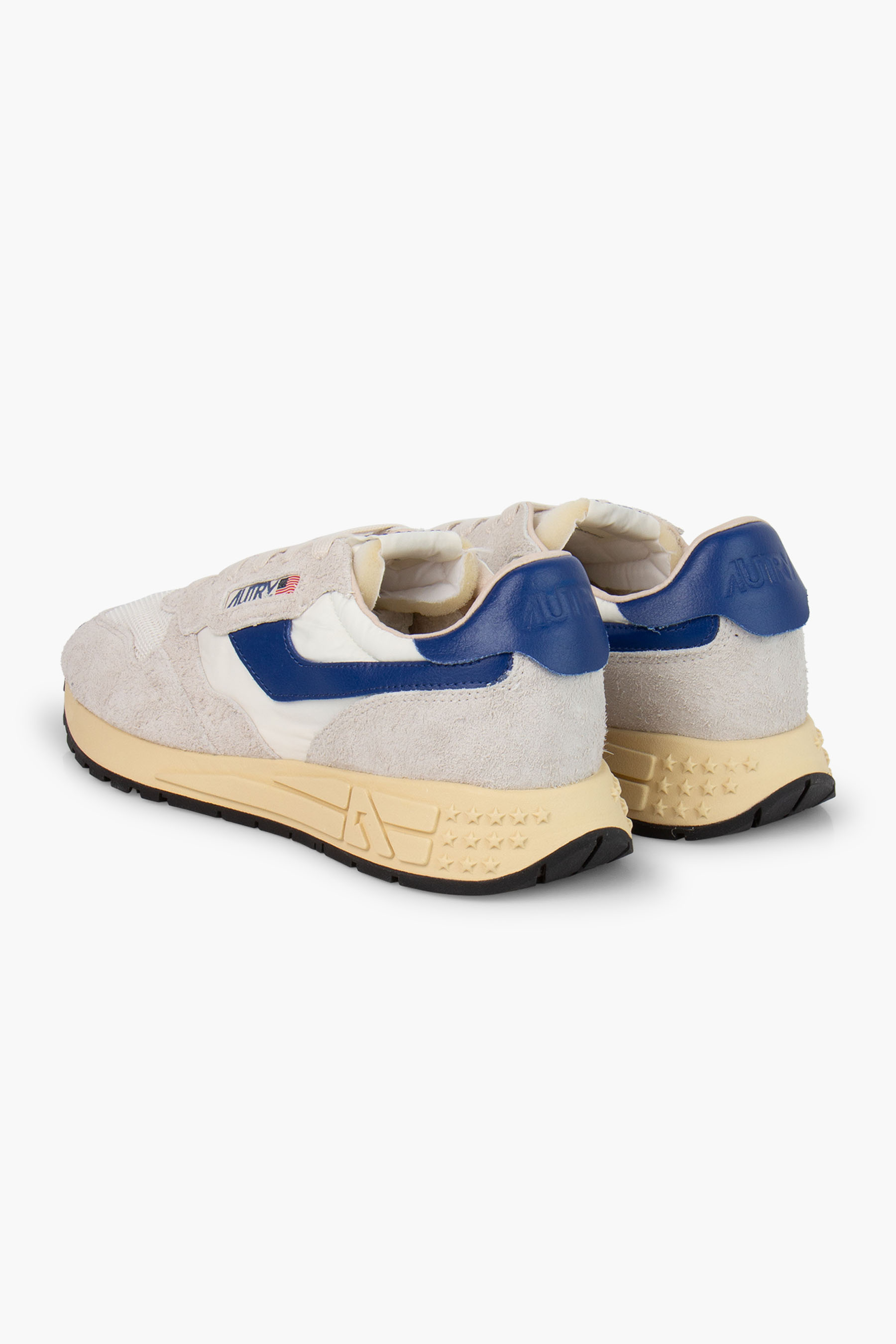 AUTRY Stone Wash Suede & Mesh Sneakers Reelwind Low AUTRY Stone Wash Suede & Mesh Sneakers Reelwind Low
