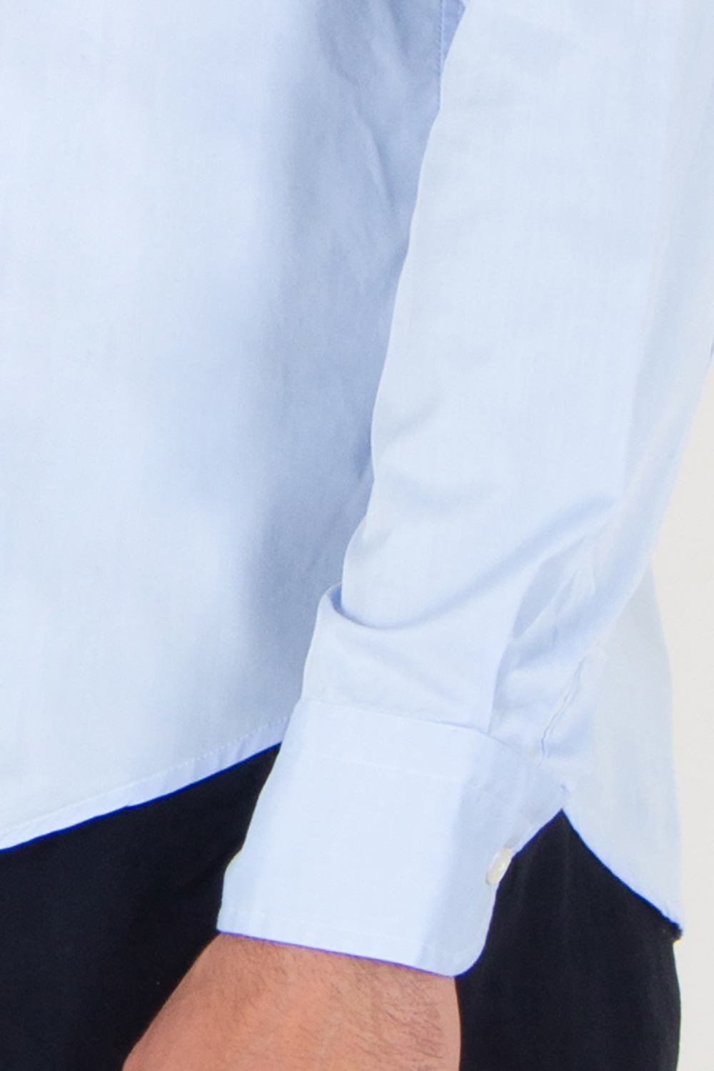 SONRISA Regular Fit Shark Collar Lyocell Cotton Shirt