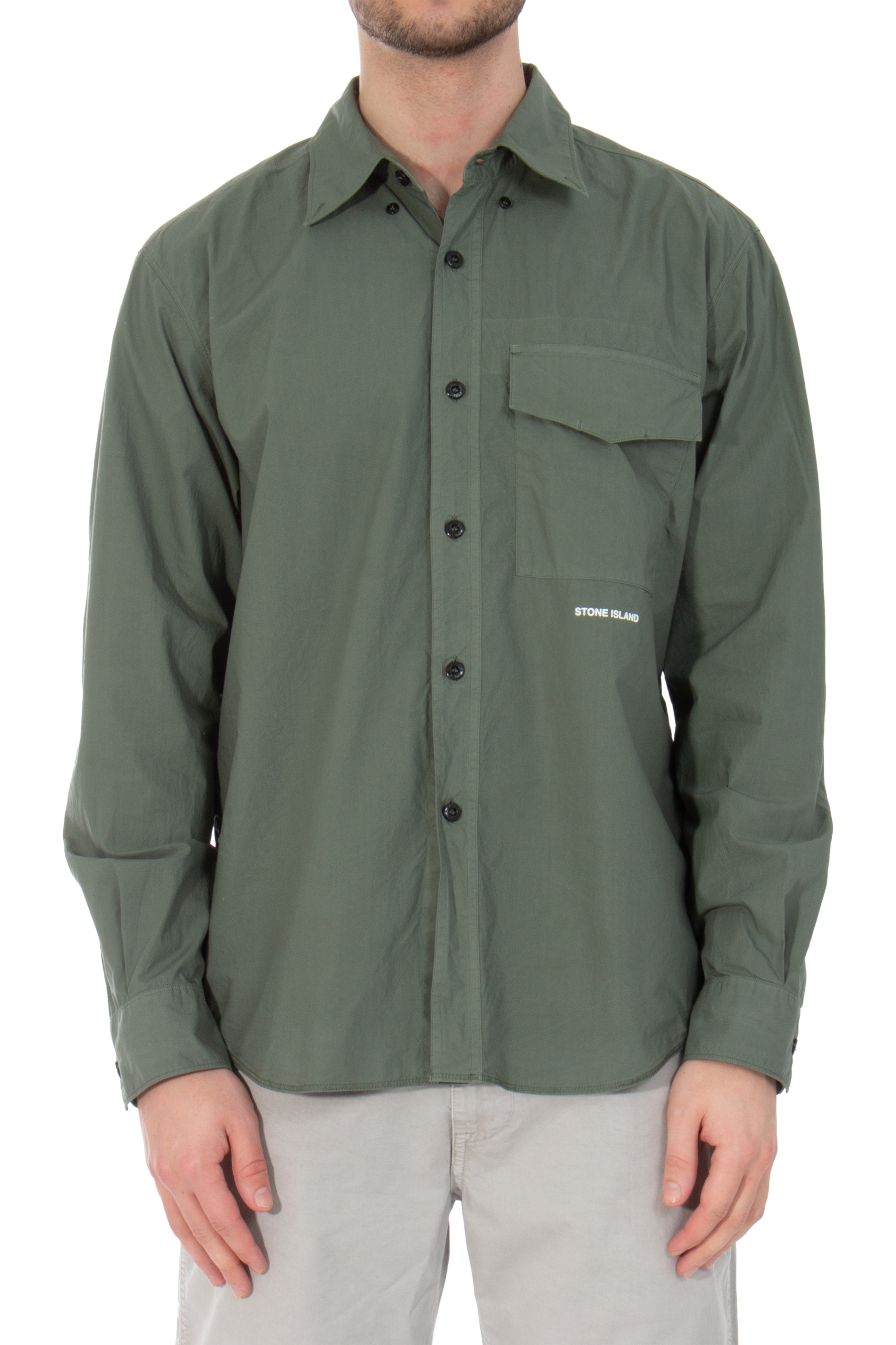 STONE ISLAND Cotton Cloth Shirt