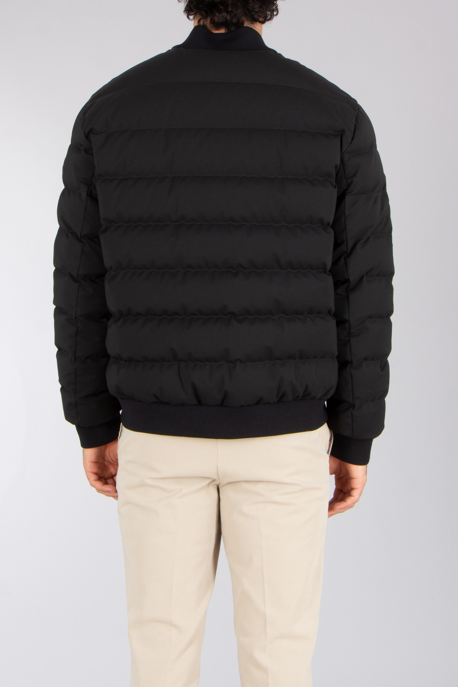 MONCLER Cirer Regular Fit Technical Stretch Twill Down Bomber Jacket Mantel, Jacke, Erwachsener, Mann, Person