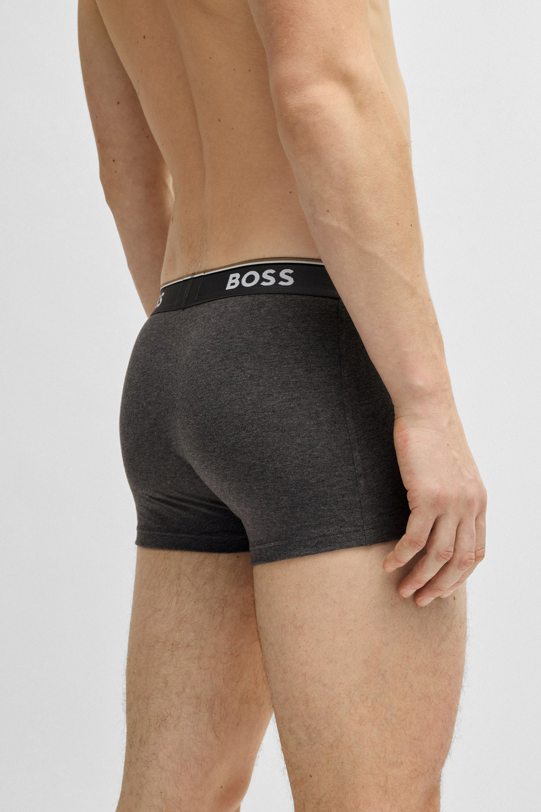 BOSS 3-Pack Cotton Stretch Trunks Power BOSS 3-Pack Cotton Stretch Trunks Power