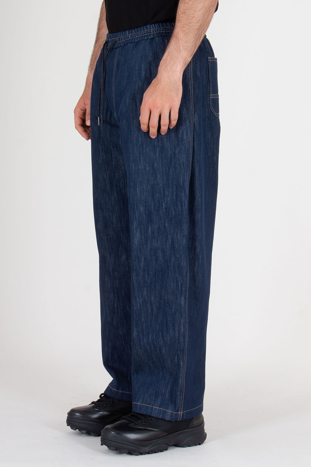 JUNN.J Loose Fit Draw Cord Denim Jeans