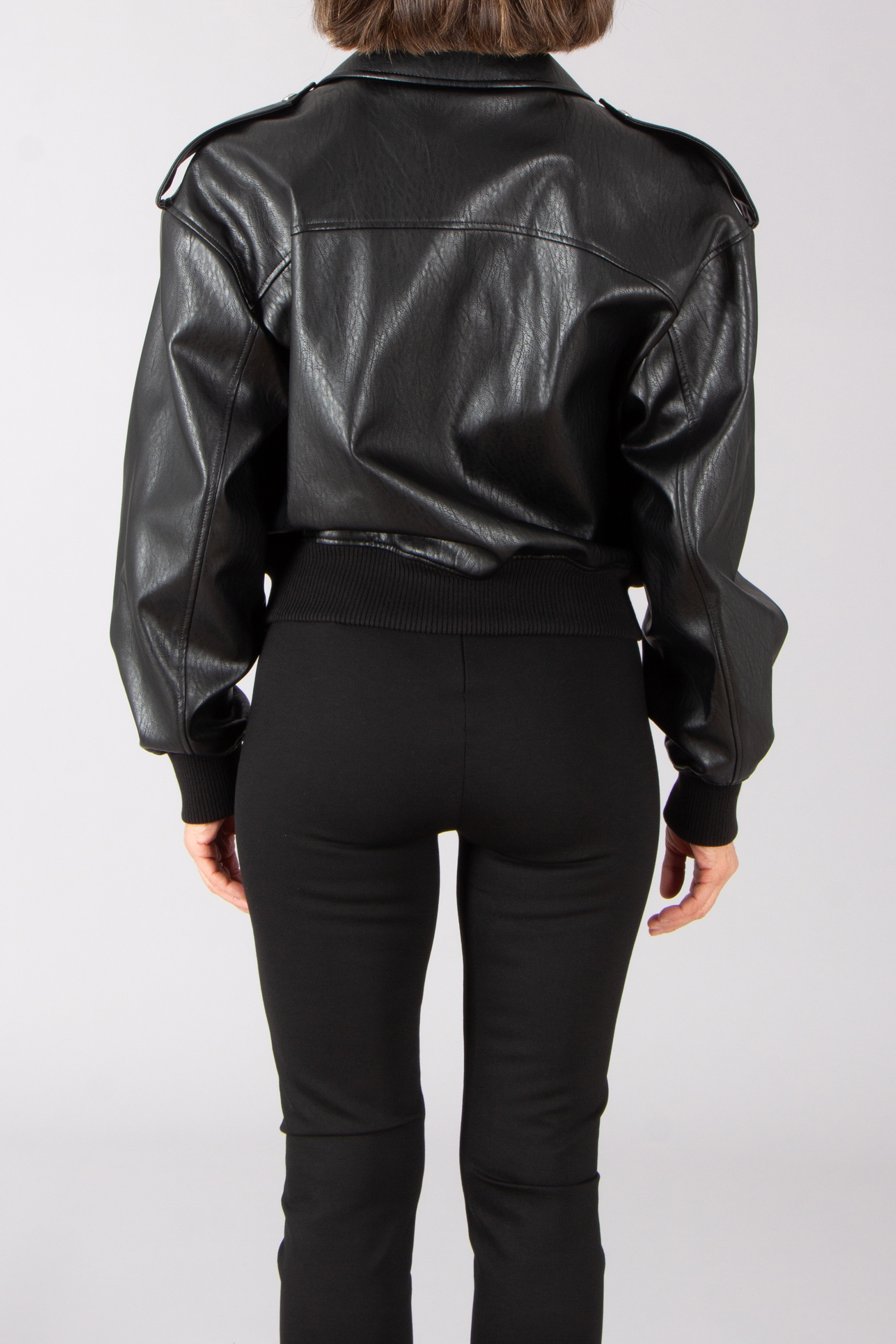 HUGO Faux Leather Biker Jacket Alipha HUGO Faux Leather Biker Jacket Alipha