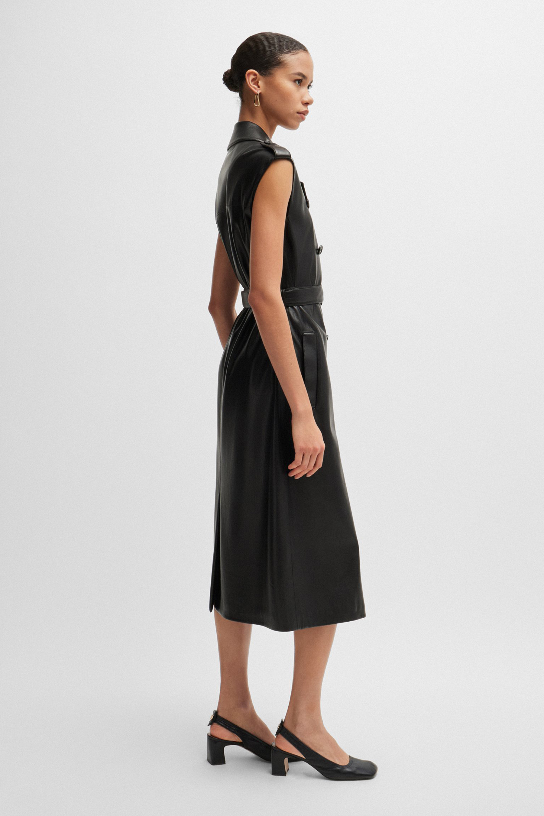 BOSS Faux Leather Dress Dujeta BOSS Faux Leather Dress Dujeta