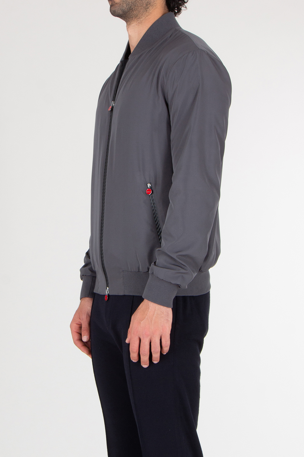 KITON Regular Fit Nylon Bomber Jacket
