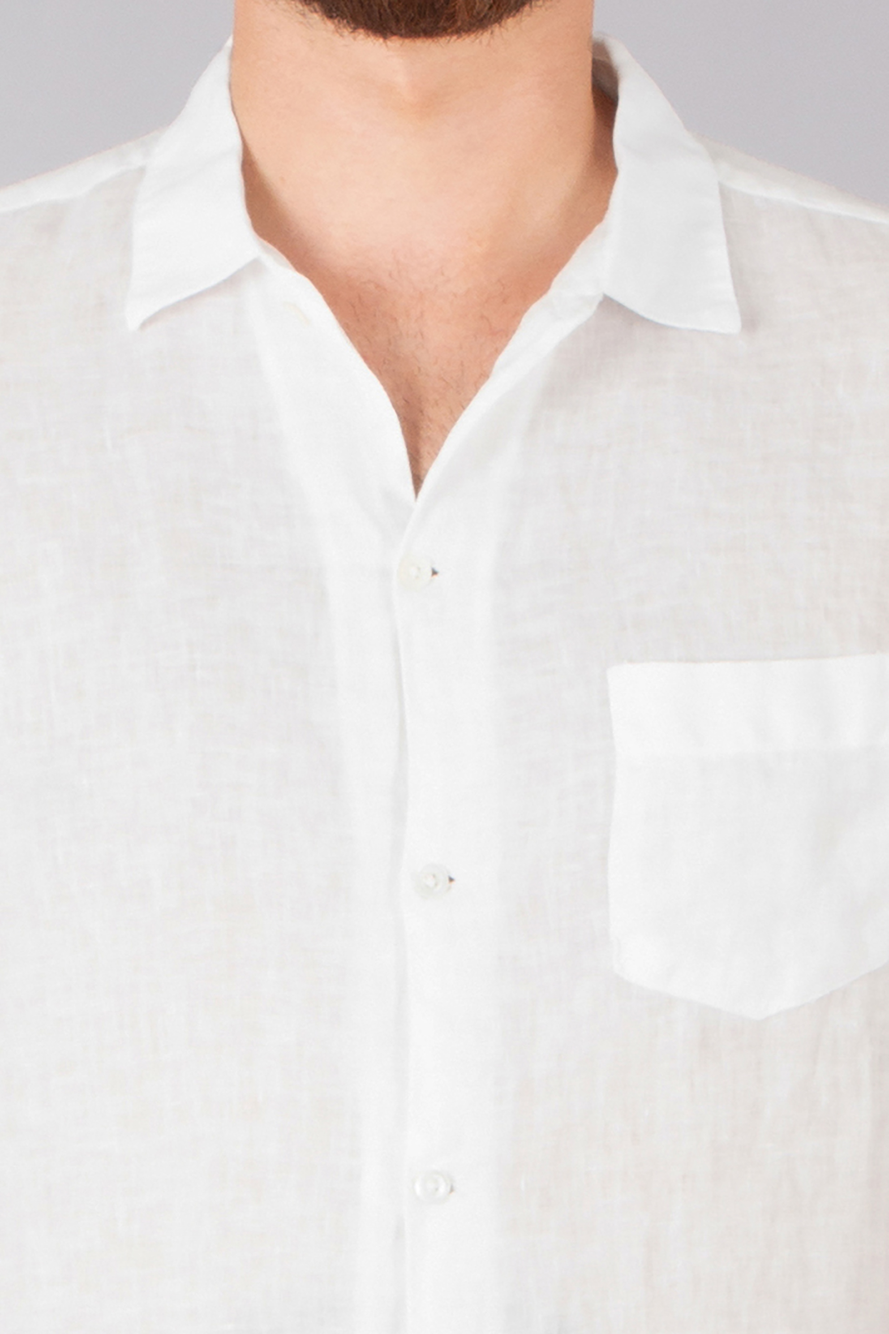 MC 2 SAINT BARTH Regular Fit Linen Short-Sleeve Shirt Sifnos Bekleidung, Hemd, Dekoration für Zuhause, Leinen, Kleid, Hemd