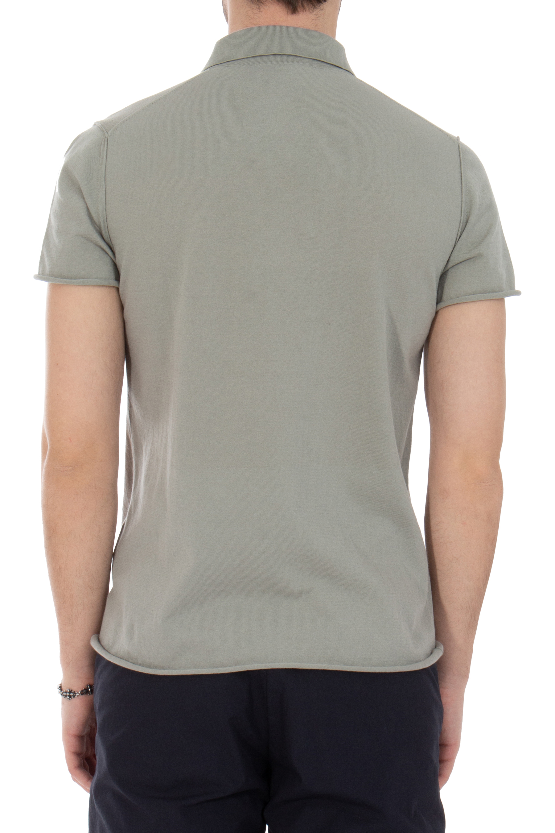 AIDA BARNI Knitted Cotton Polo Shirt
