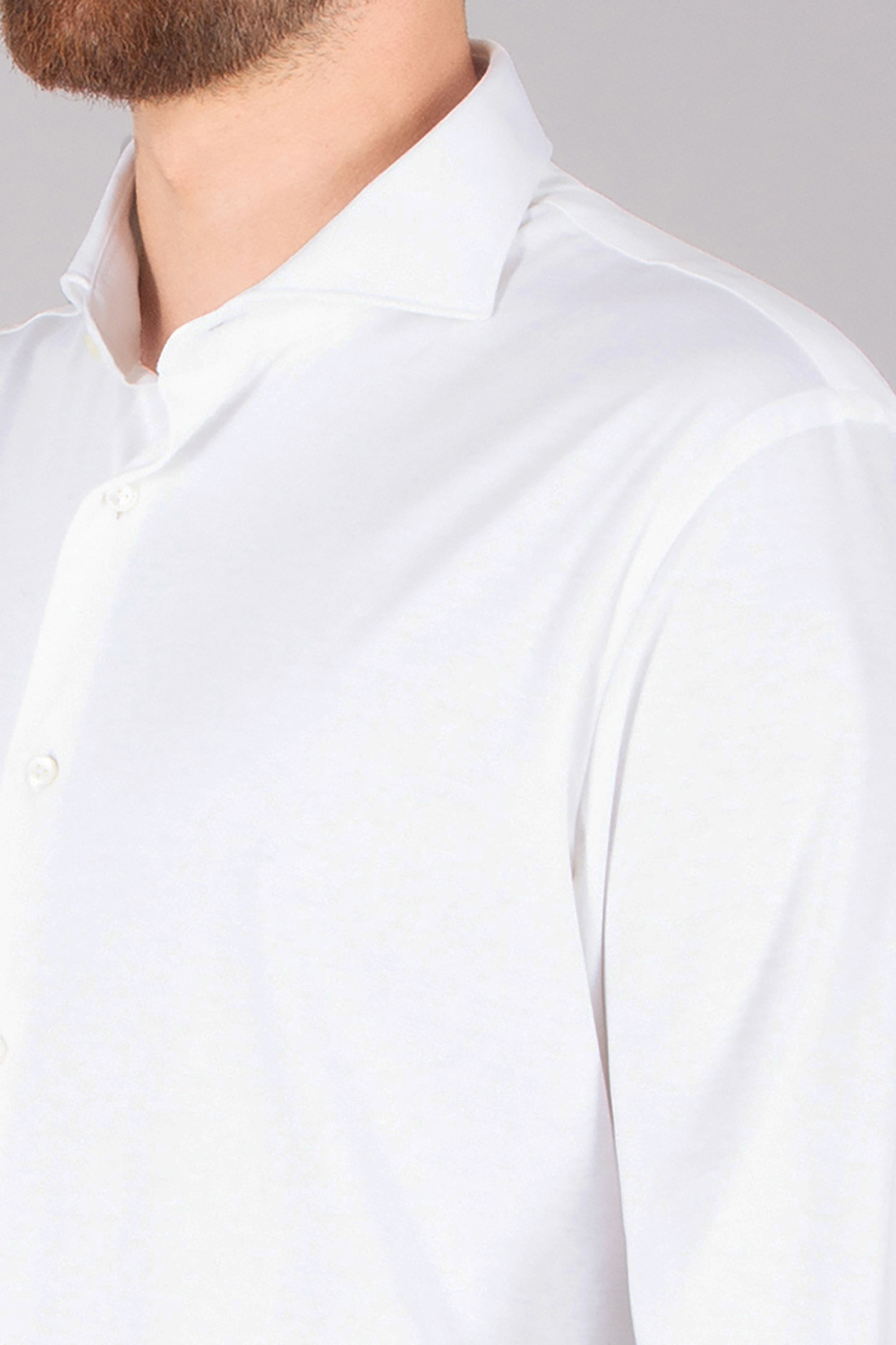 VAN LAACK Tailor Fit Swiss Cotton Jersey Shirt Per-L Bekleidung, Hemd, Langarm, Ärmel, Kleid, Hemd
