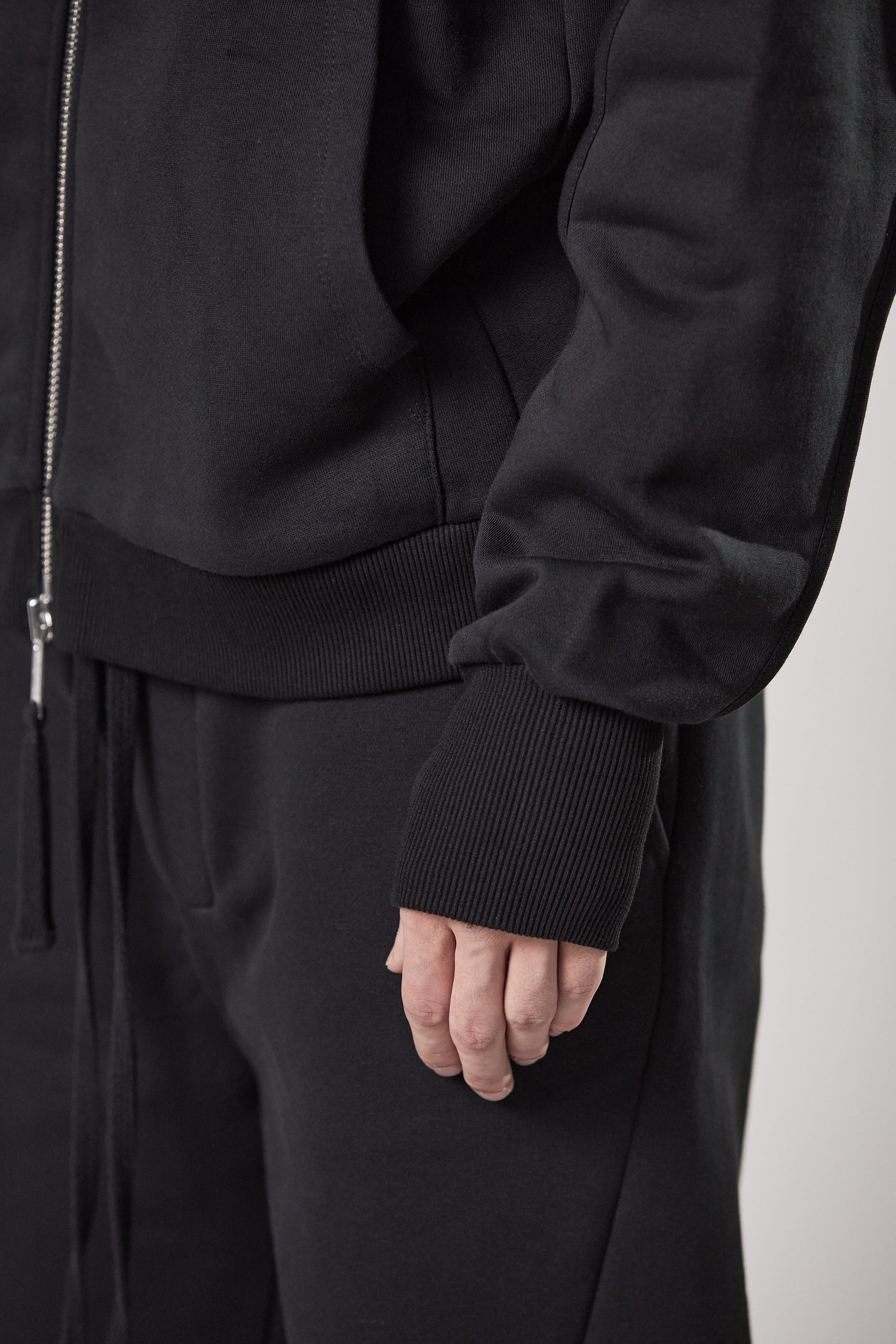 THOM KROM Hooded Cotton Blend Zip Jacket THOM KROM Hooded Cotton Blend Zip Jacket