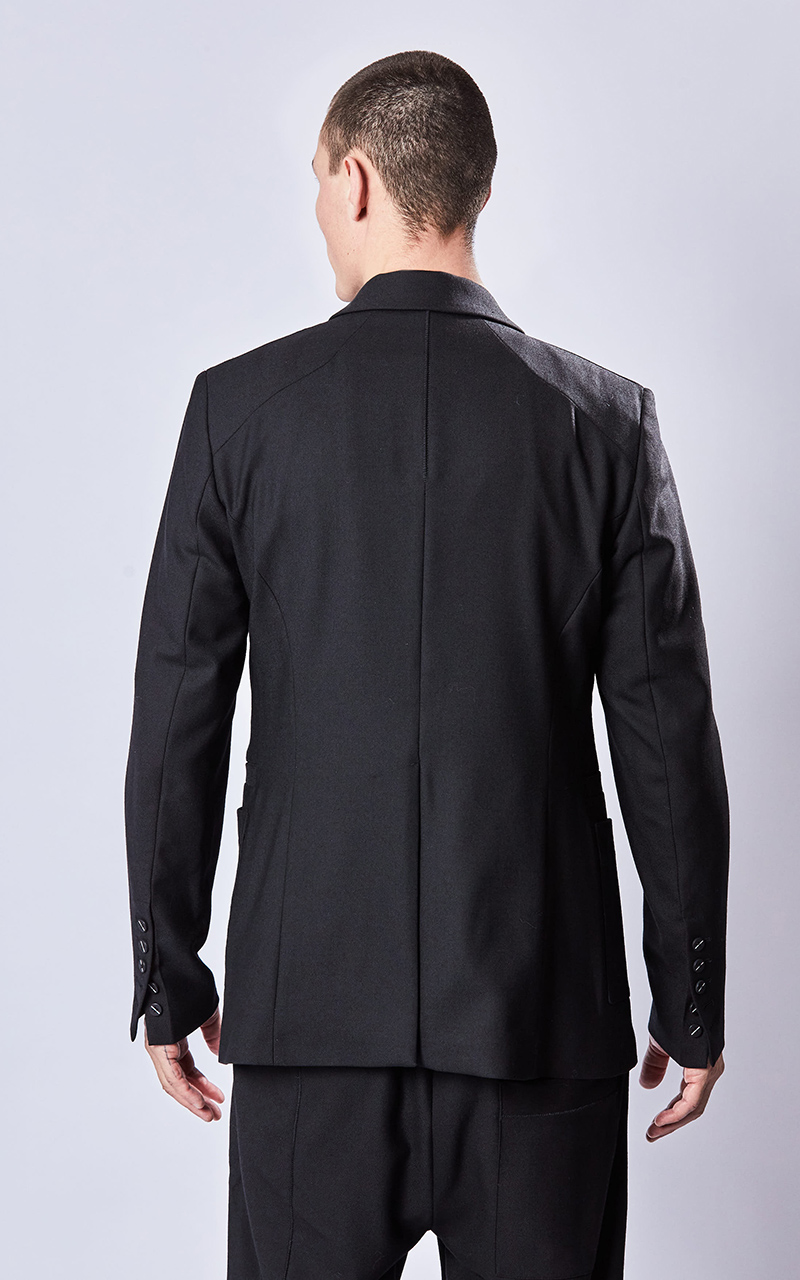 THOM KROM One Button Wool Blend Jacket THOM KROM One Button Wool Blend Jacket