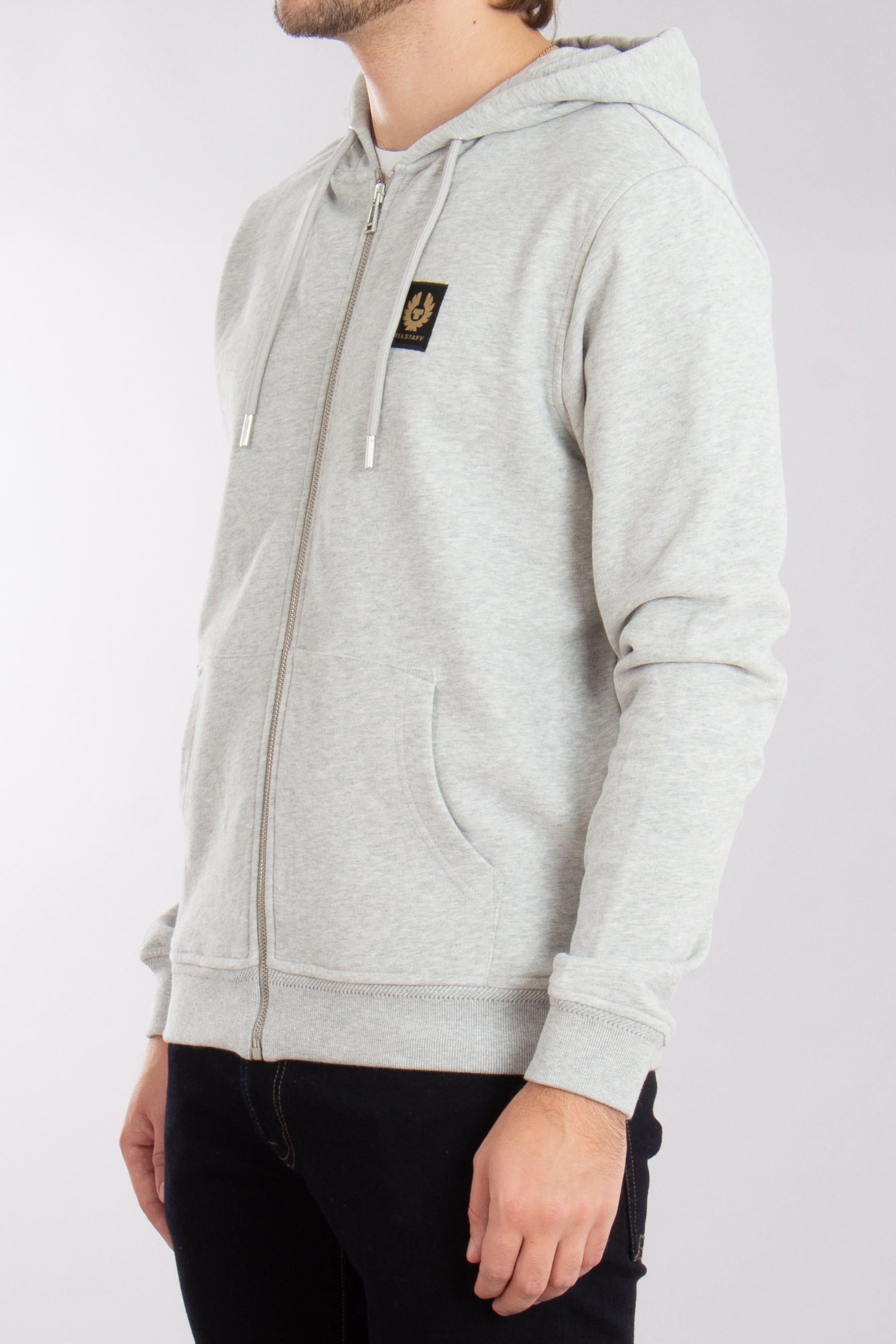 BELSTAFF Loopback Cotton Fleece Full Zip Hoodie BELSTAFF Loopback Cotton Fleece Full Zip Hoodie