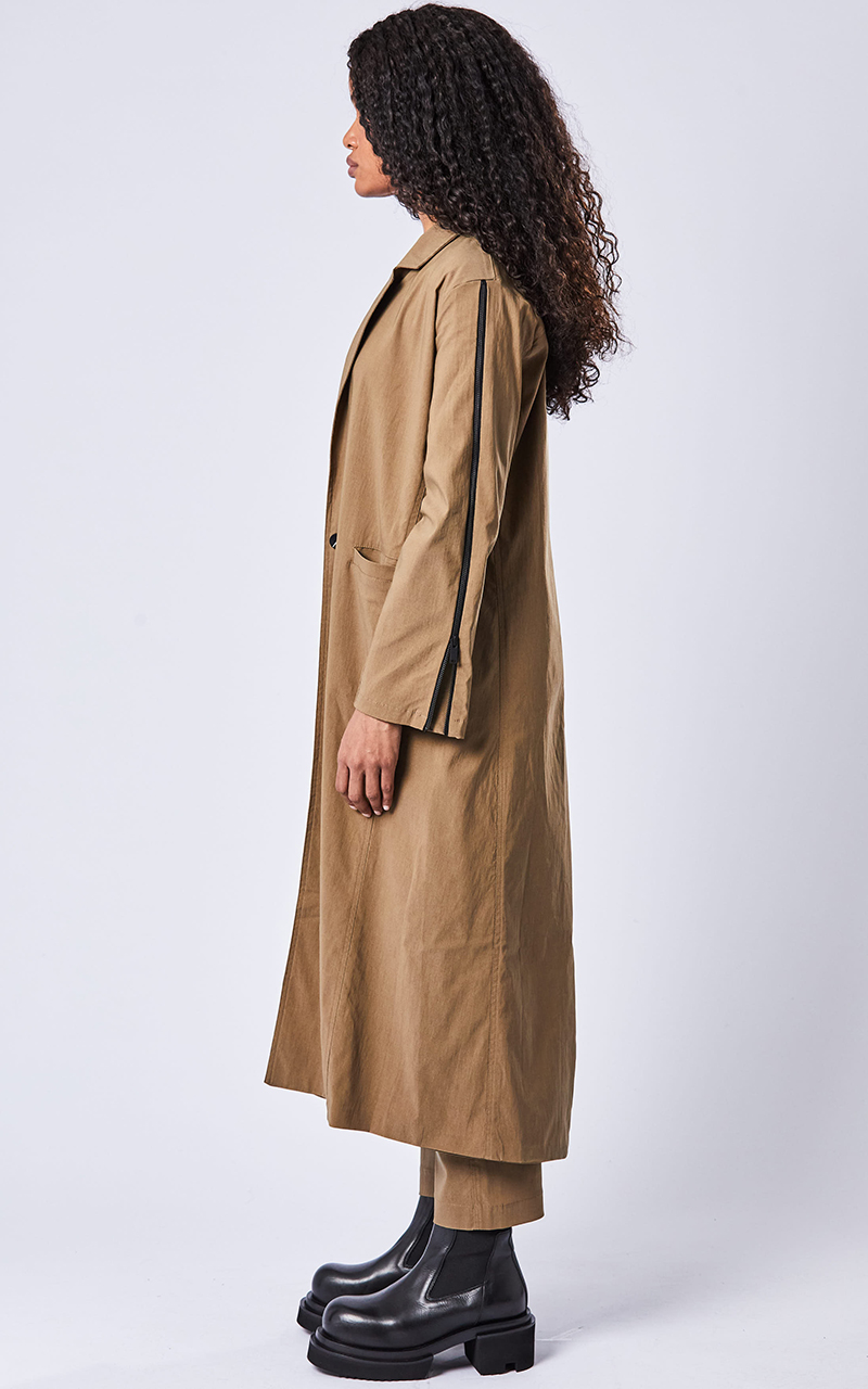 THOM KROM Long Woven Stretch Coat THOM KROM Long Woven Stretch Coat