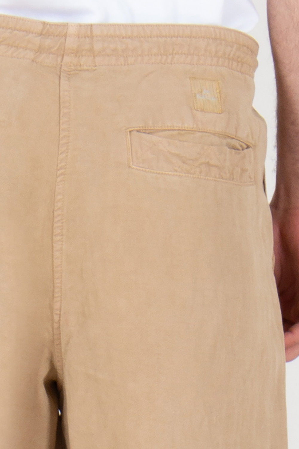 PAUL SMITH Regular Fit Lyocell-Linen Drawcord Trousers