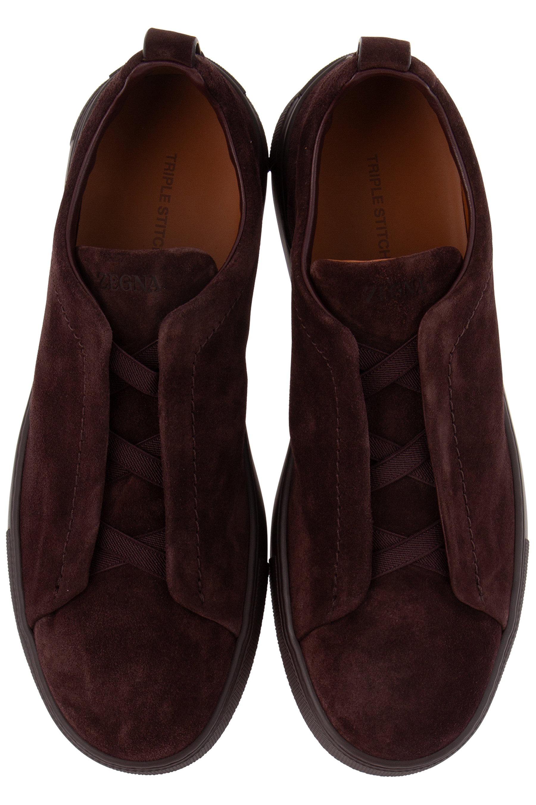 ZEGNA Suede Sneakers Triple Stitch ZEGNA Suede Sneakers Triple Stitch