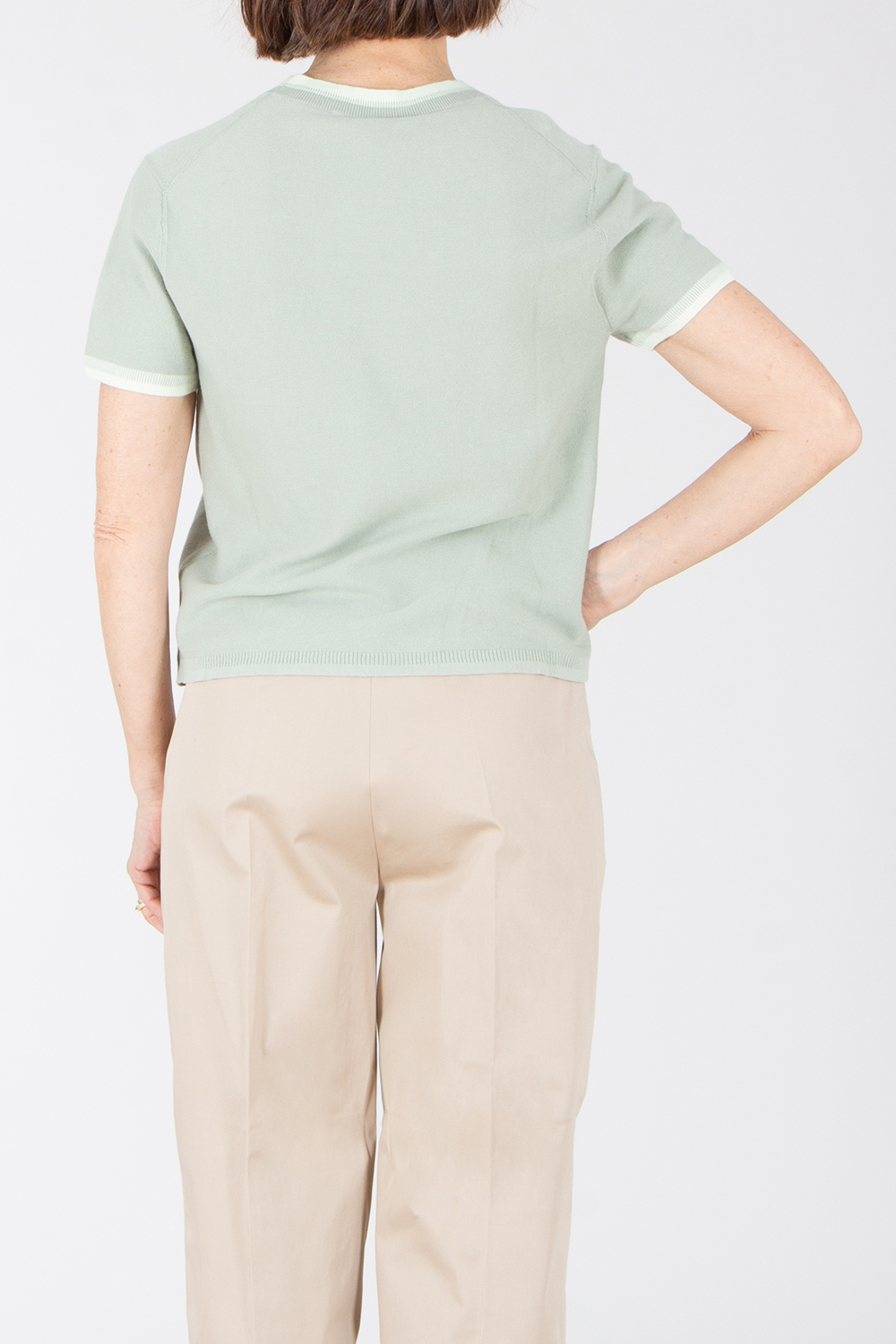 PAUL SMITH Organically Grown Cotton Short-Sleeve Crew Neck Sweater