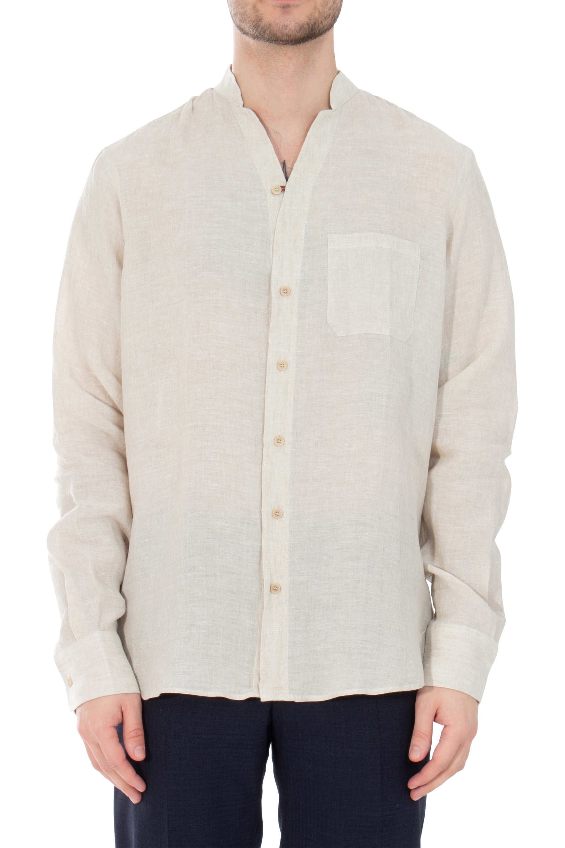 SEASE Linen Fish Tail Shirt