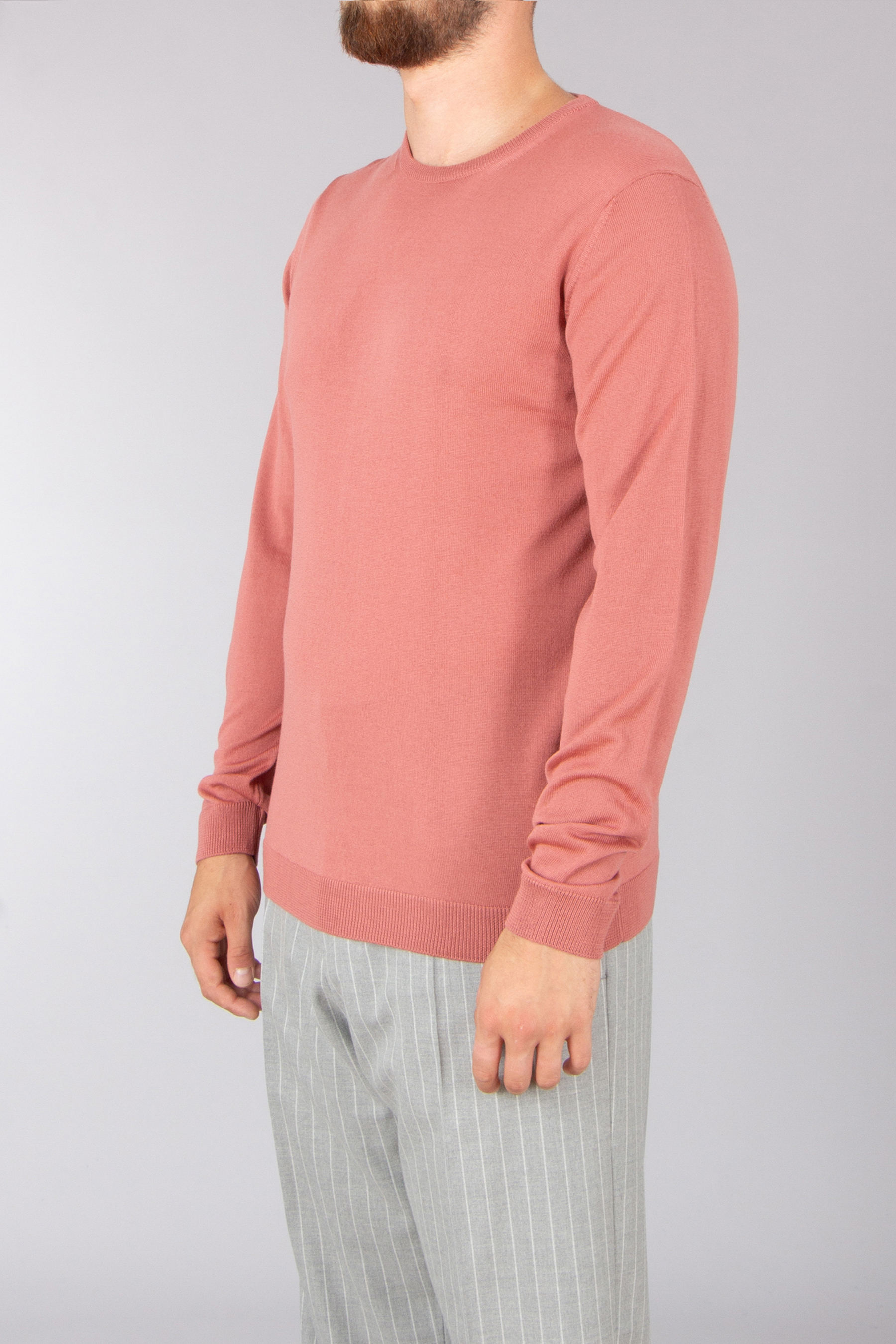 ROBERTO COLLINA Regular Fit Extra-Fine Wool Crew Neck Sweater Bekleidung, Langarm, Ärmel, Strickwaren, Pullover