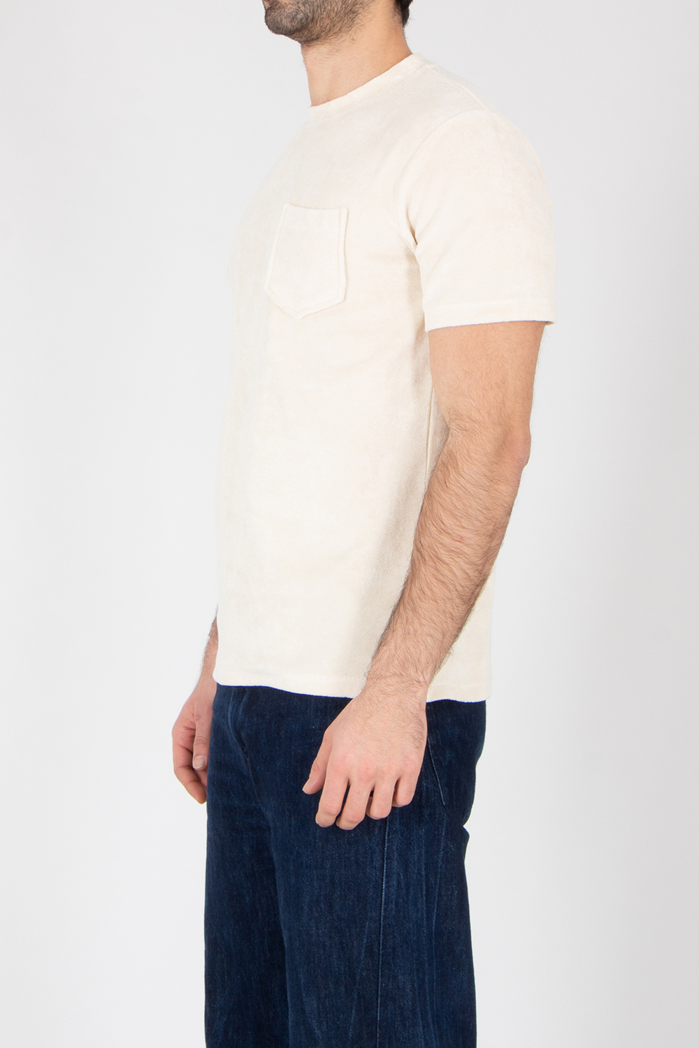 AURÉLIEN Slim Fit Cotton Blend Terry T-Shirt