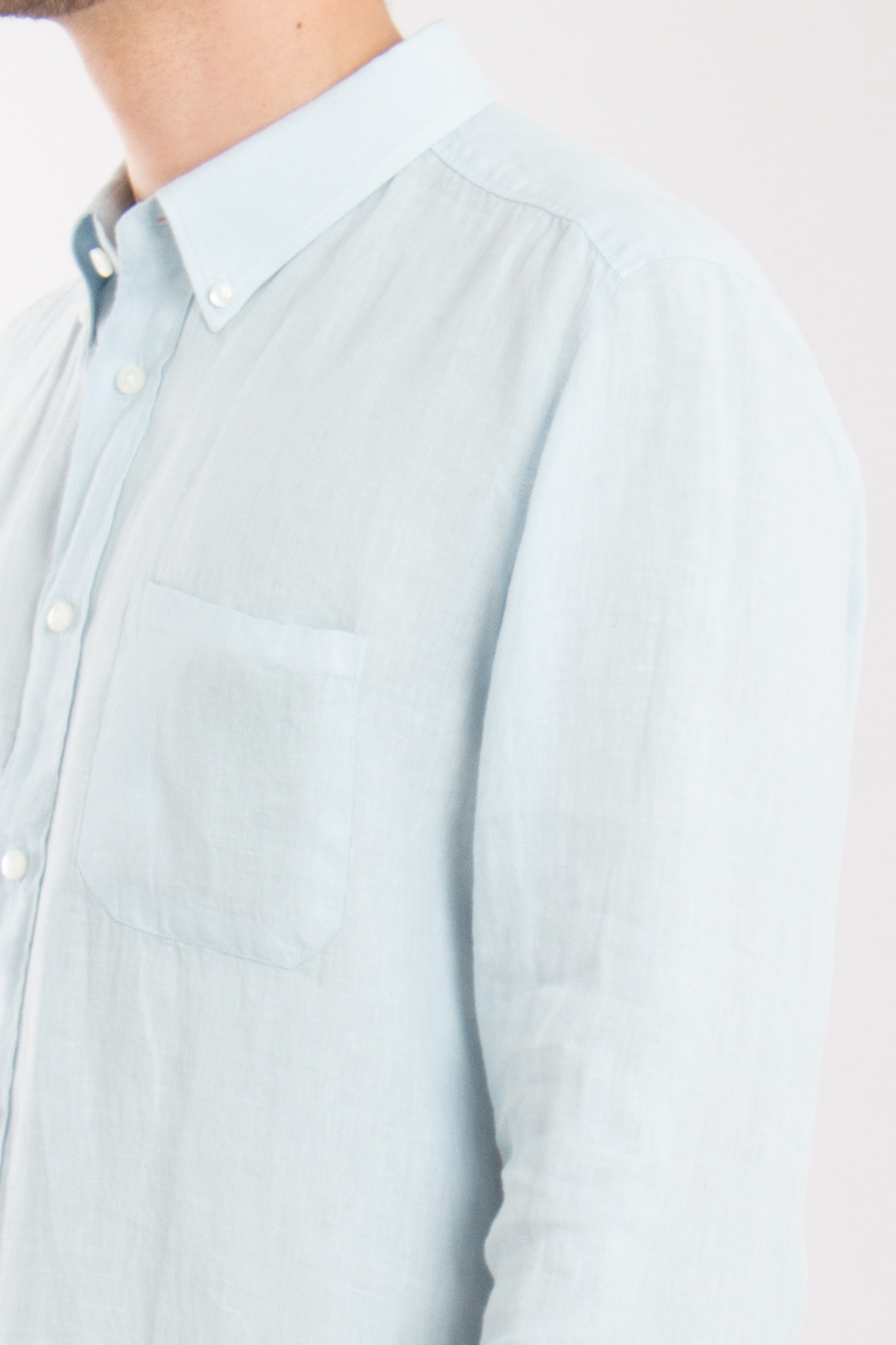 HUGO Straight Fit Linen Shirt Ermann