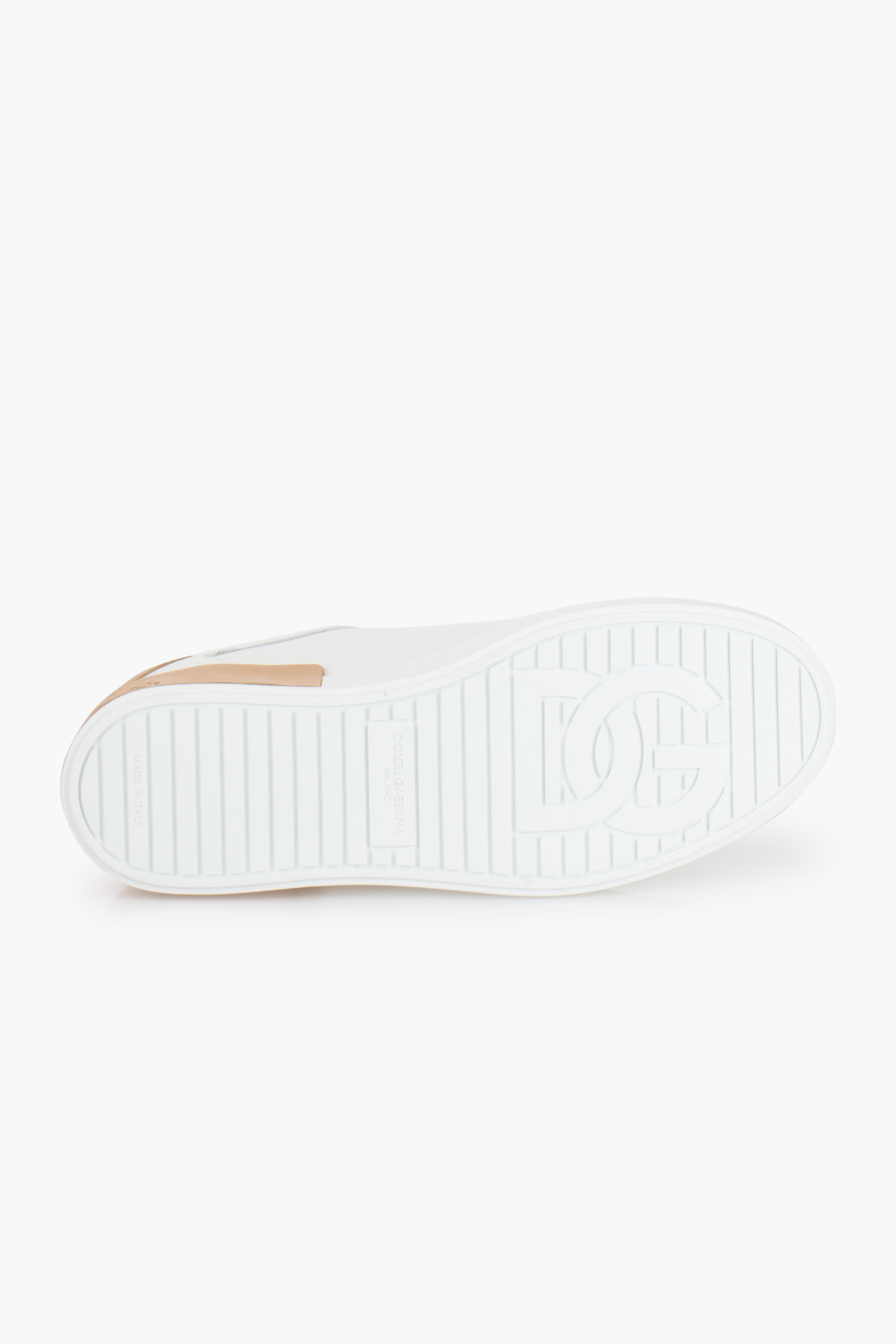 DOLCE & GABBANA Leather Sneakers Portofino Bekleidung, Schuhwerk, Schuh, Sneaker