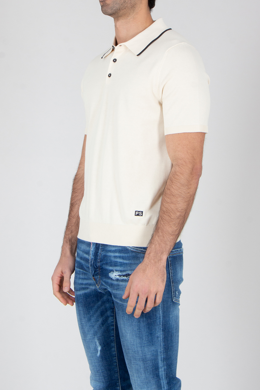 PAUL SMITH Regular Fit Organic Cotton Short-Sleeve Knit Polo