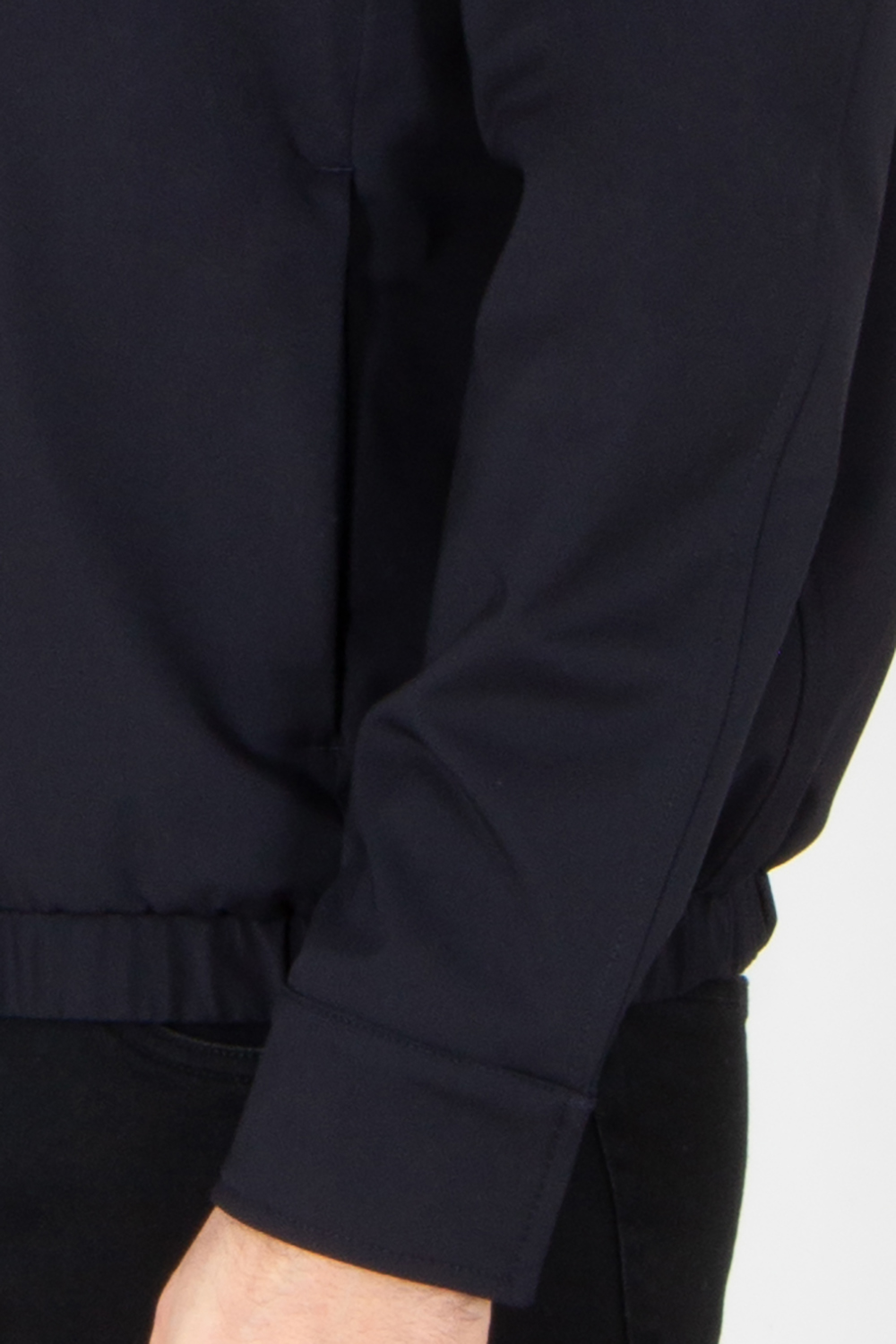 HERNO Regular Fit Lightweight Diagonal Stretch Twill Shit Jacket