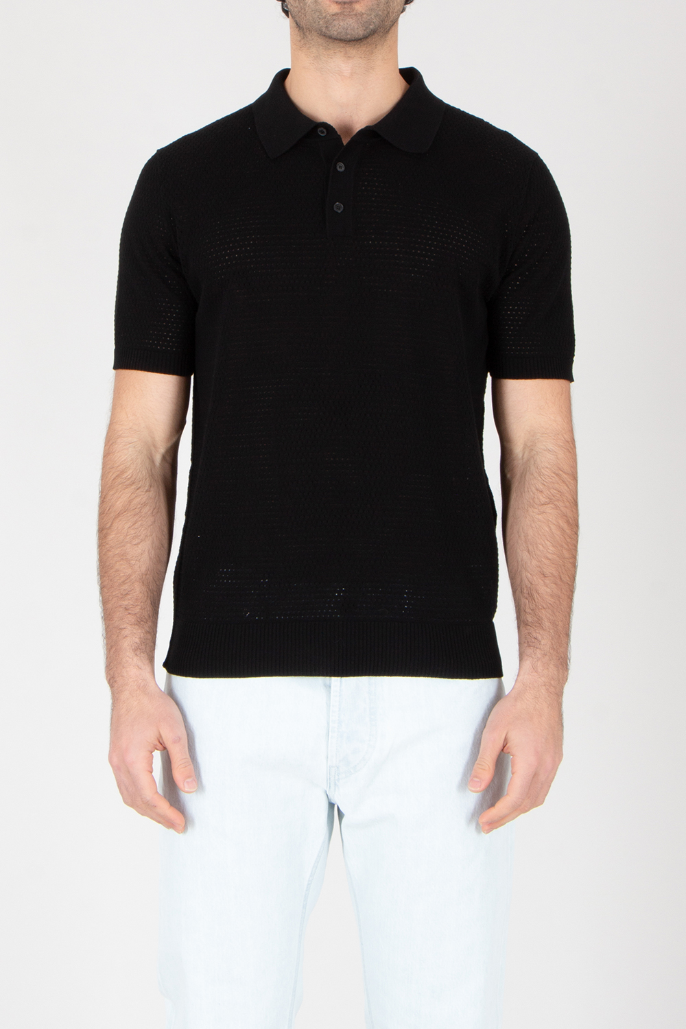 ROBERTO COLLINA Regular Fit Cotton Knit Polo