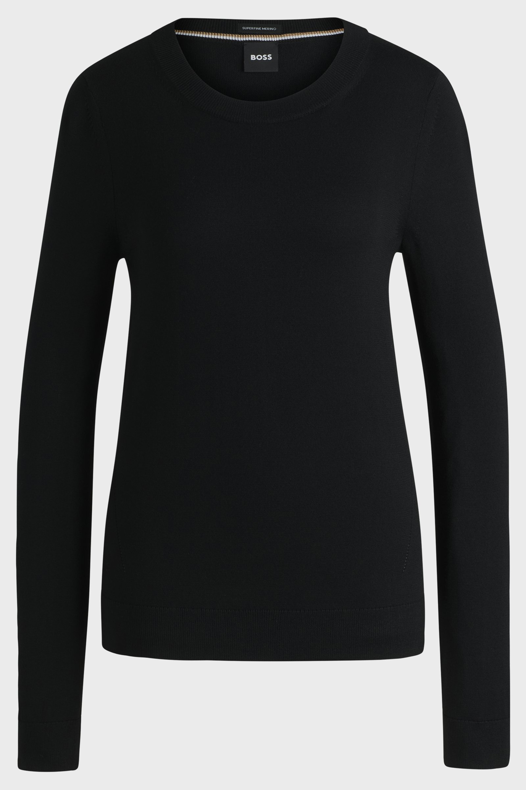 BOSS Regular Fit Virgin Wool Sweater Feganasi Bekleidung, Langarm, Ärmel