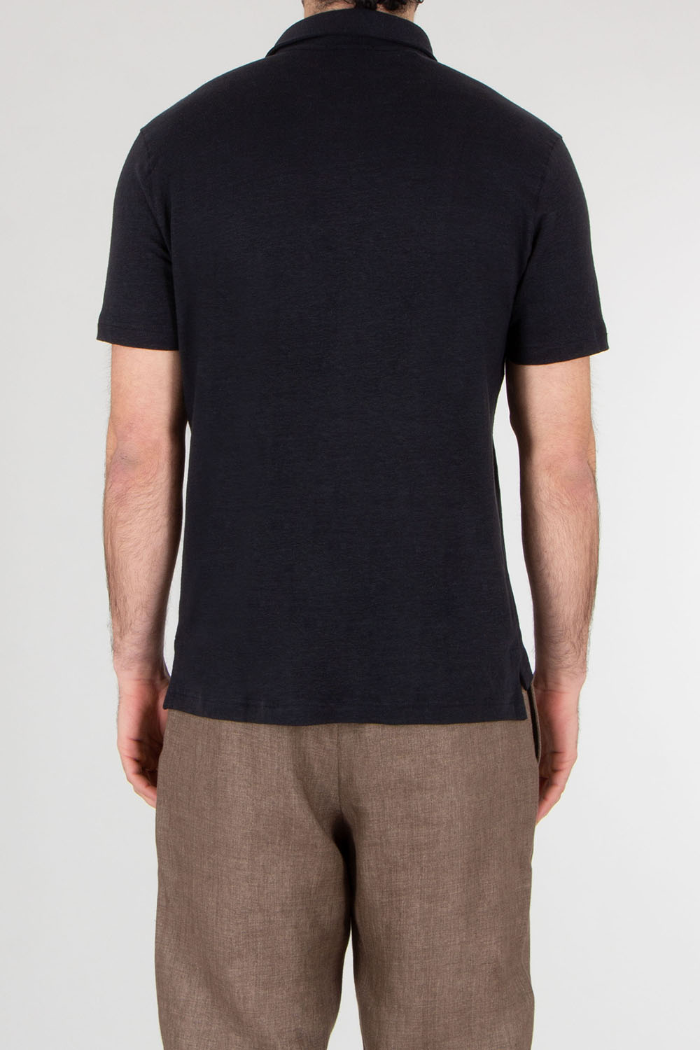 STEFAN BRANDT Regular Fit Linen Stretch Jersey Polo Shirt Laurin