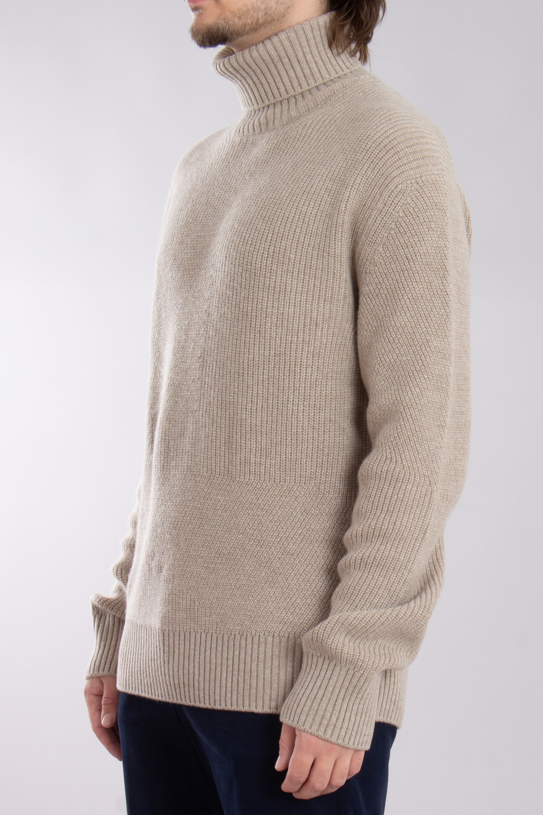 ZEGNA Ribbed Oasi Cashmere Turtleneck Sweater