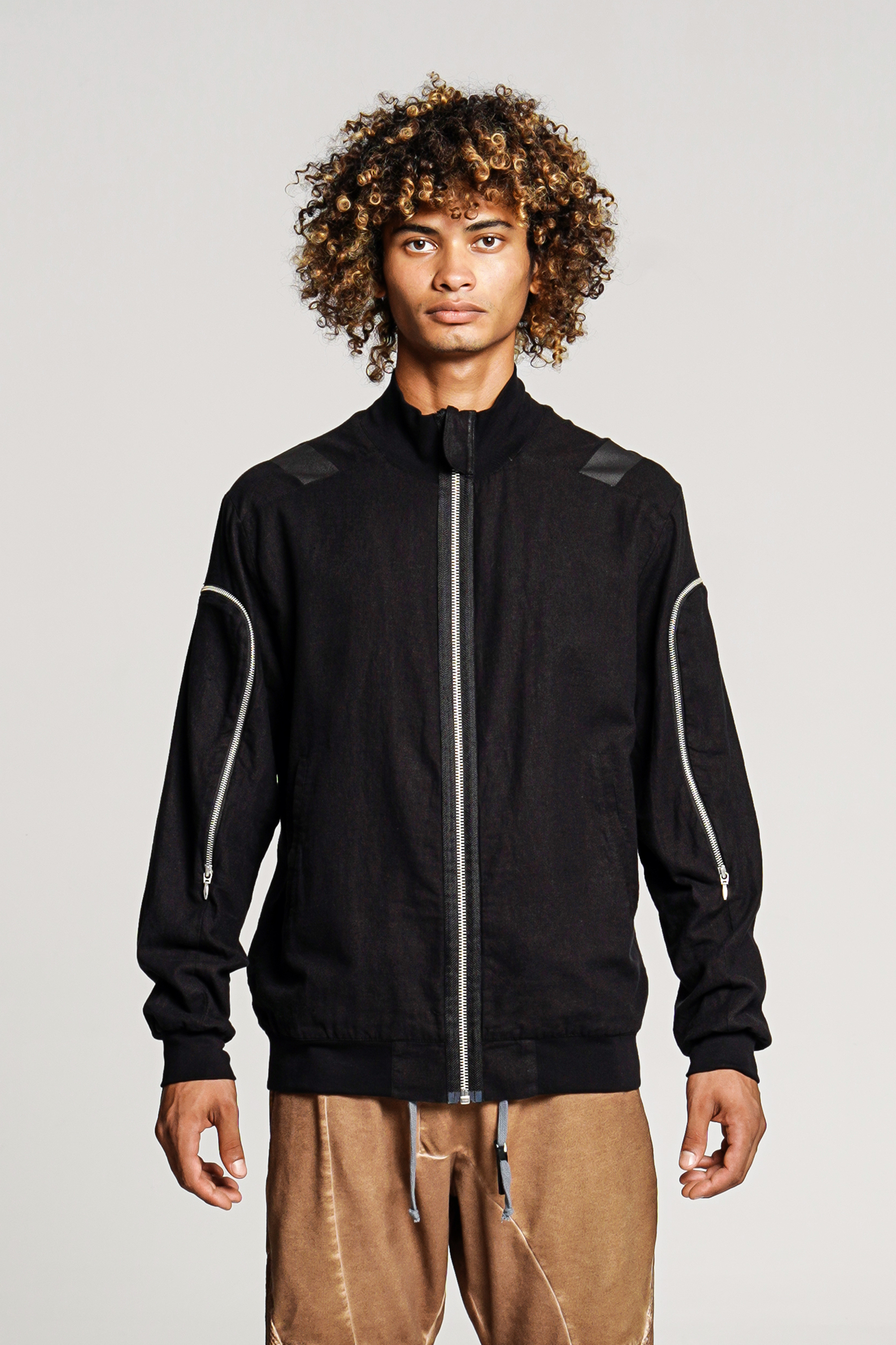 RE:VOLVER ATELIER Cotton-Linen Blend Bomber Jacket
