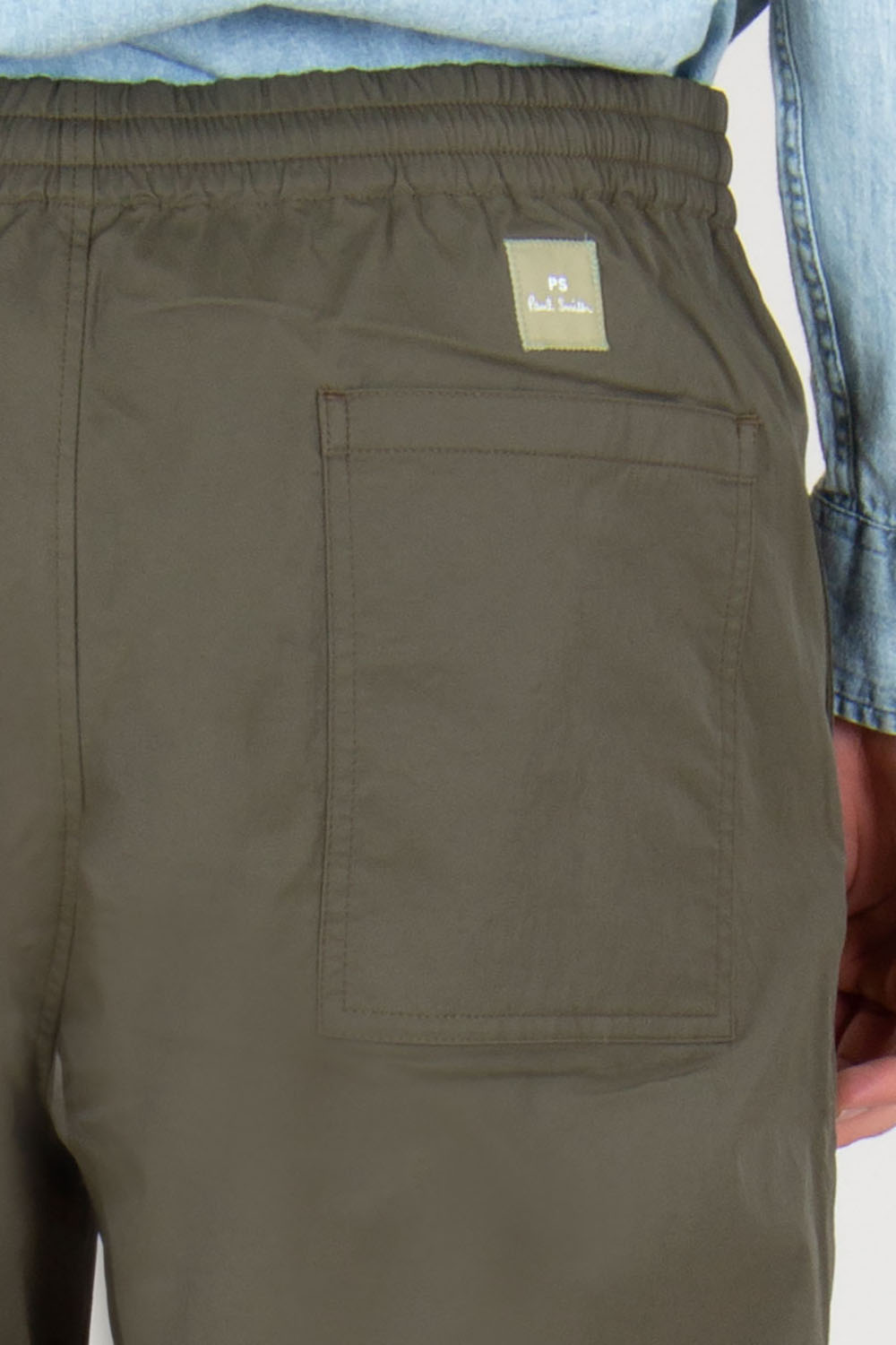 PAUL SMITH Tapered Fit Technical Nylon-Cotton Stretch Blend Drawstring Chinos