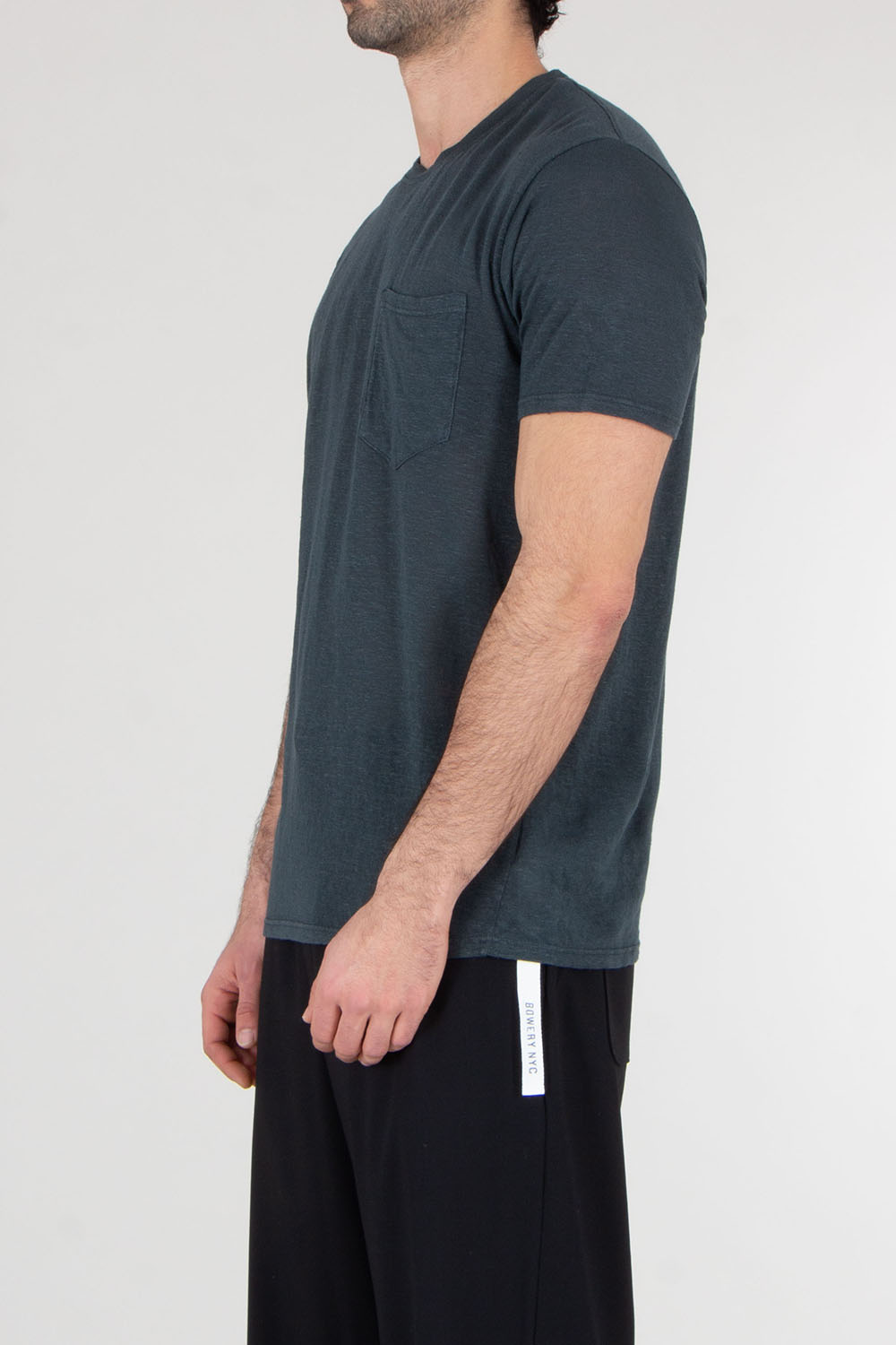 BOWERY NYC Regular Fit Linen Jersey T-Shirt Essential