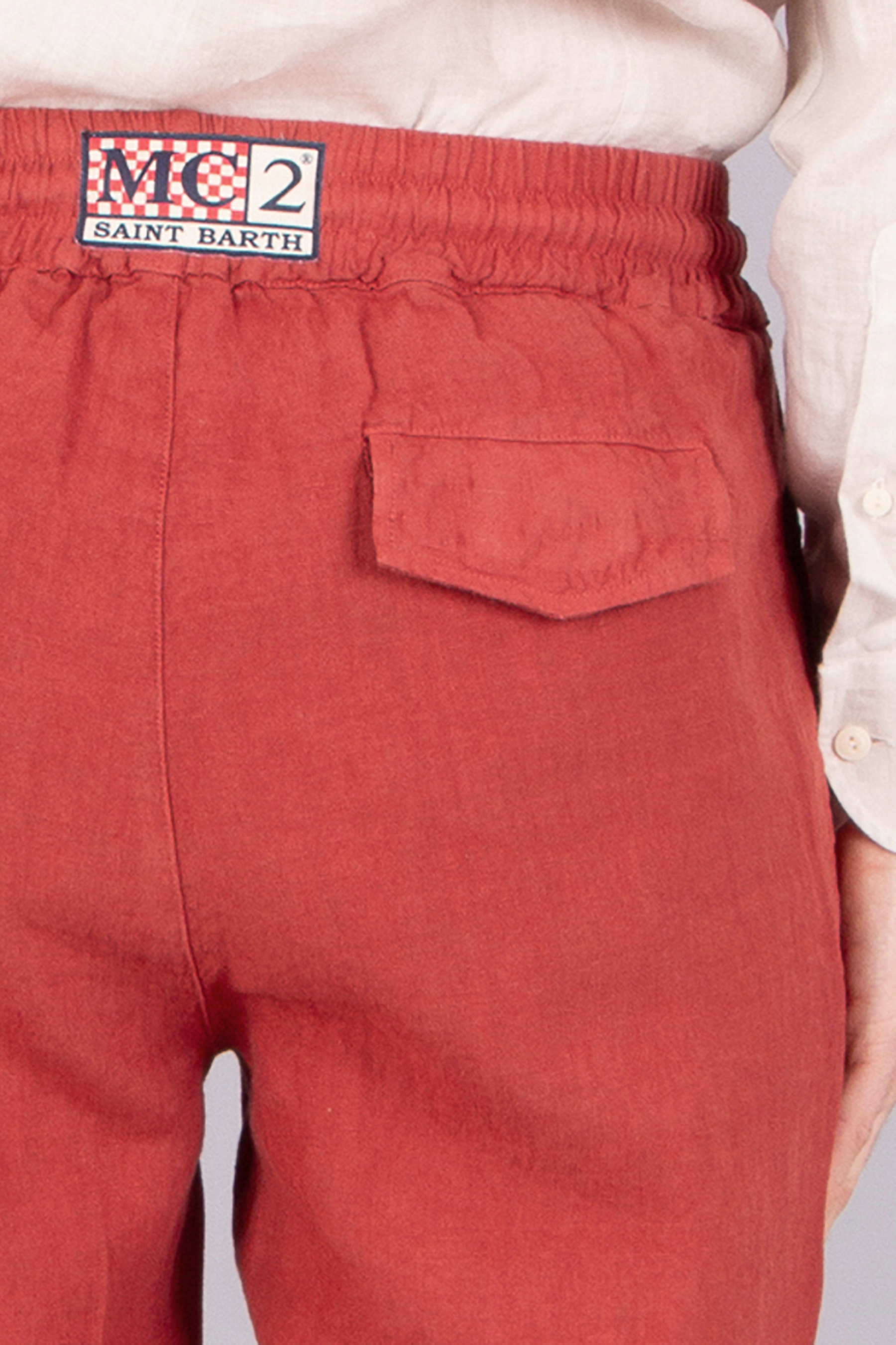 MC 2 SAINT BARTH Comfort Fit Linen Pants Calais MC 2 SAINT BARTH Comfort Fit Linen Pants Calais