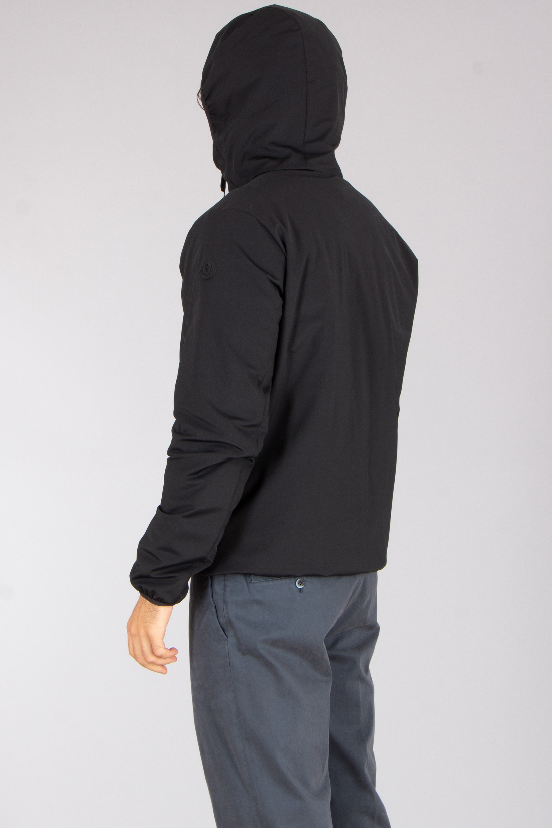 MONCLER Batisse Regular Fit Soft Shell Léger Down Jacket Mantel, Jacke, Kapuzenpulli, Kapuze, Person