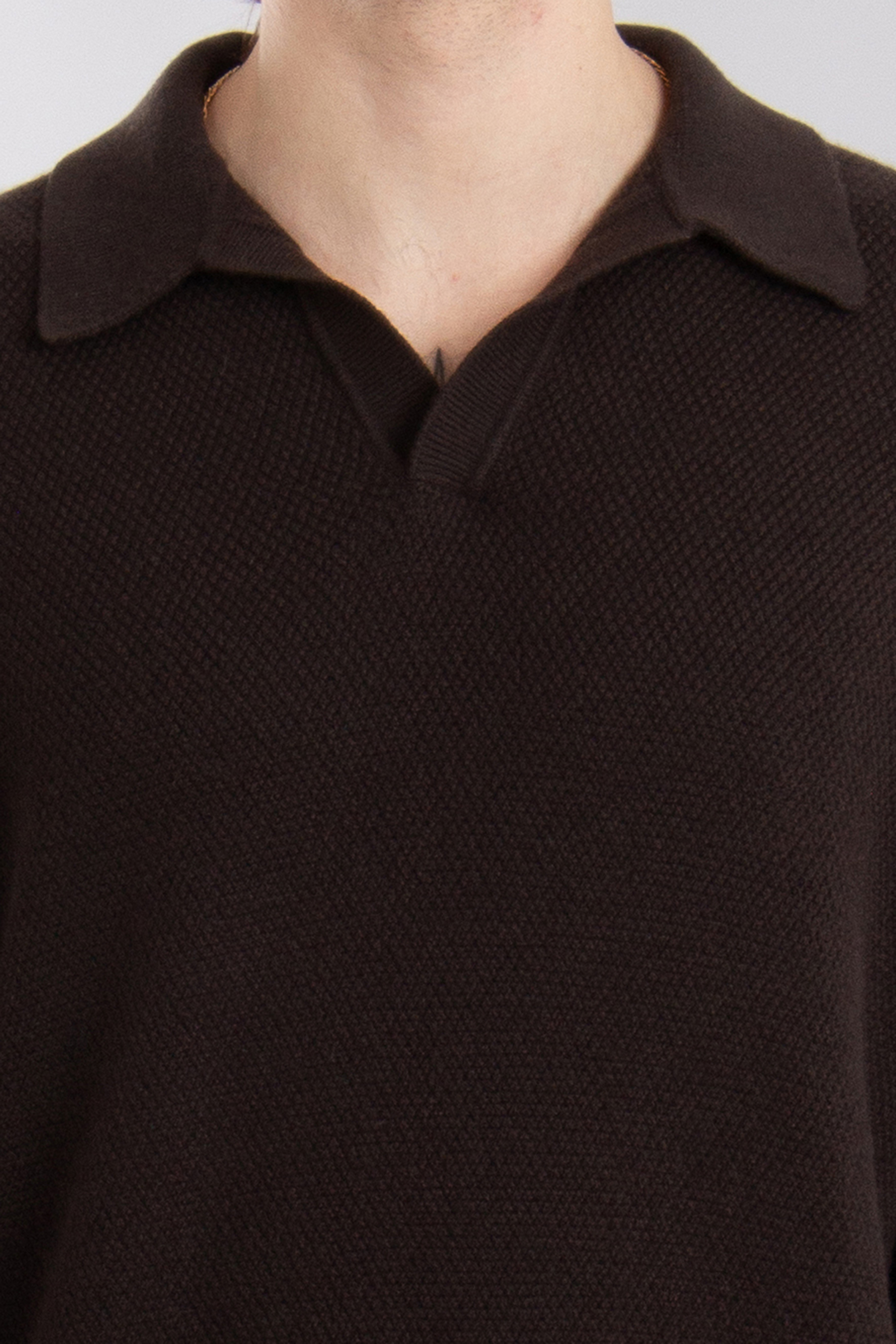 ZEGNA Structured Oasi Cashmere Knit Polo ZEGNA Structured Oasi Cashmere Knit Polo