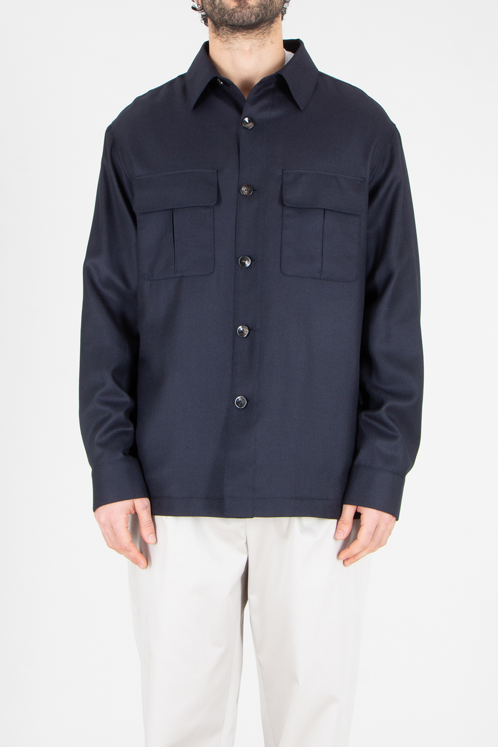 AGNONA Regular Fit Cashmere-Silk Blend Overshirt