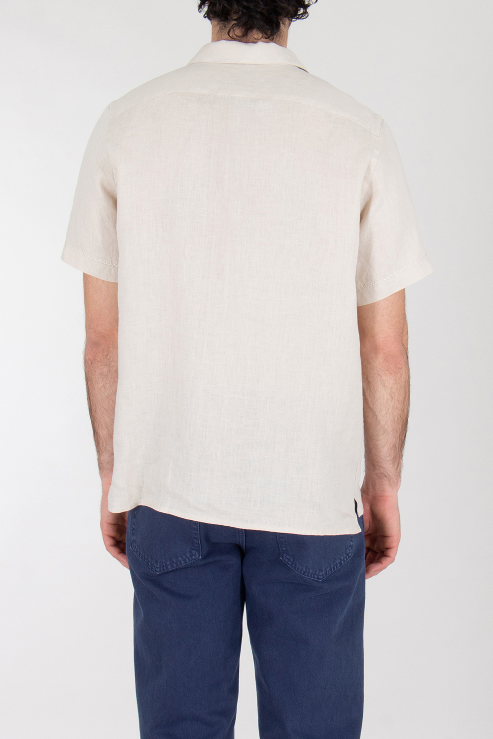 PAUL SMITH Relaxed Fit Embroidered Linen Shirt
