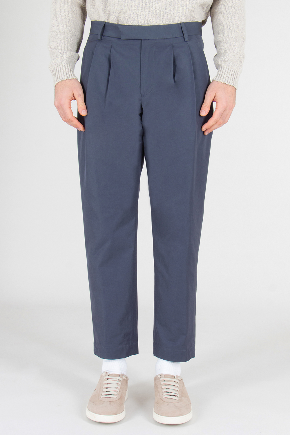 SEASE Regular Fit Cotton Blend Tech Suit Pants