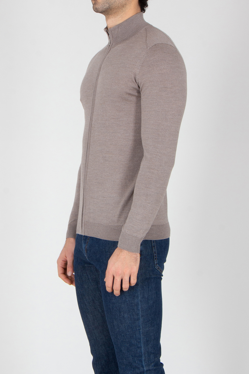Langarm, Pullover, Jeanshose, Mann, Person