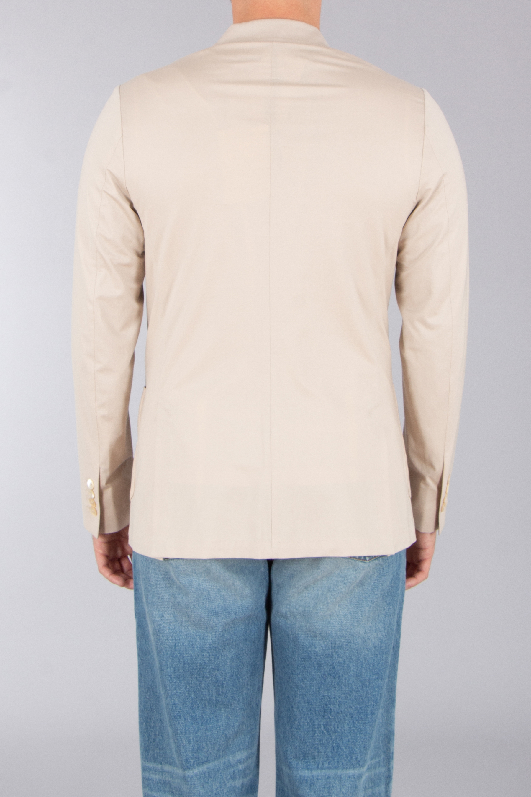 STEFAN BRANDT Regular Fit Urpima Sea Island Cotton Stretch Jersey Jacket Adrian Mantel, Laborkittel, Langarm, Jeans, Hemd
