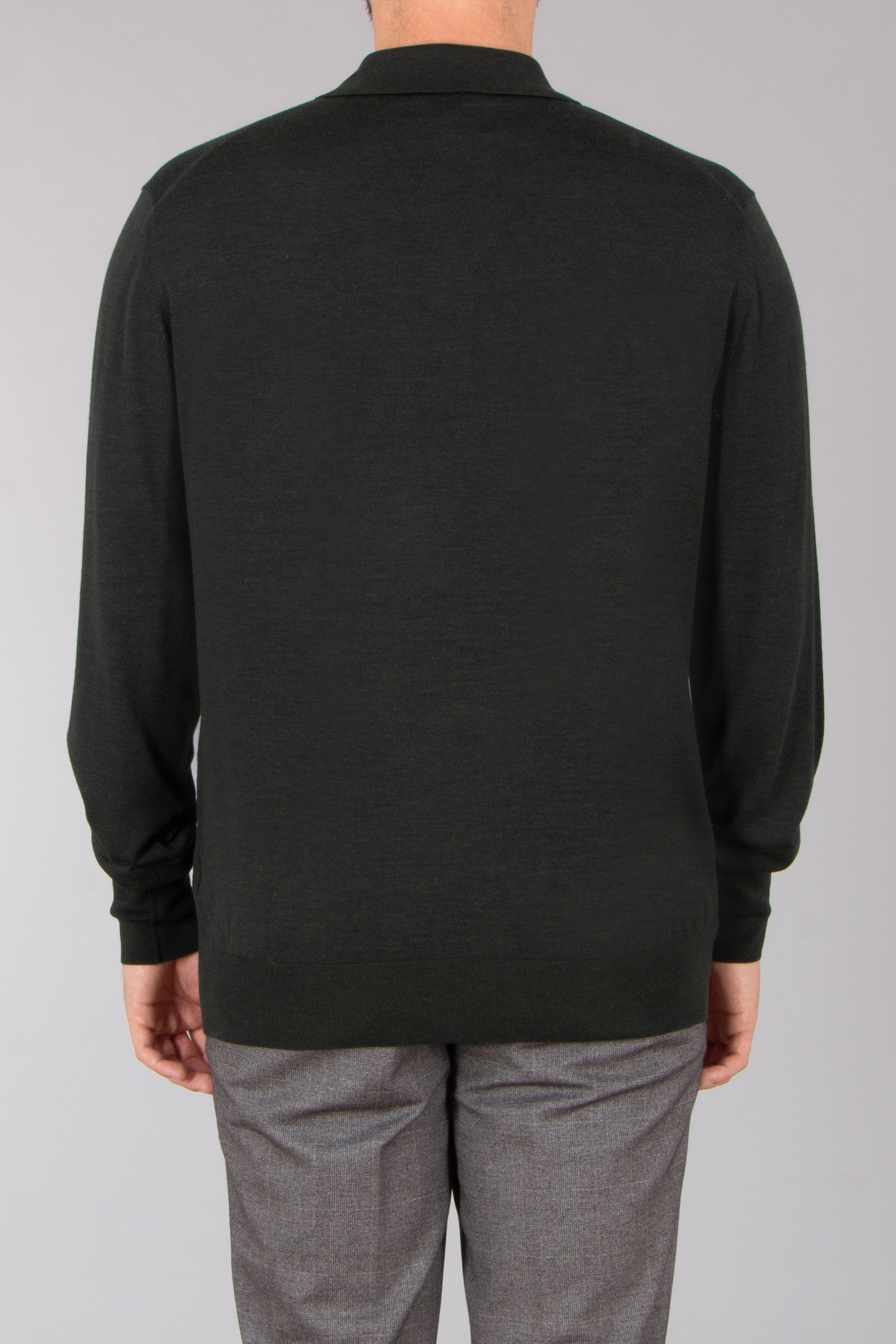 STEFAN BRANDT Regular Fit Kid Wool Long-Sleeve Knit Polo Luca Langarm, Pullover, Erwachsener, Mann, Person