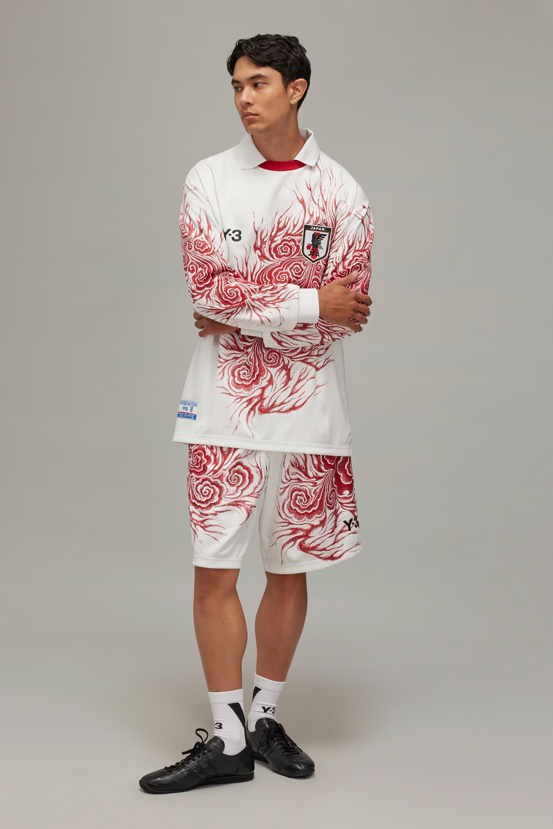 Y-3 X JFA Recycled Polyester Graphic Shorts Y-3 X JFA Recycled Polyester Graphic Shorts