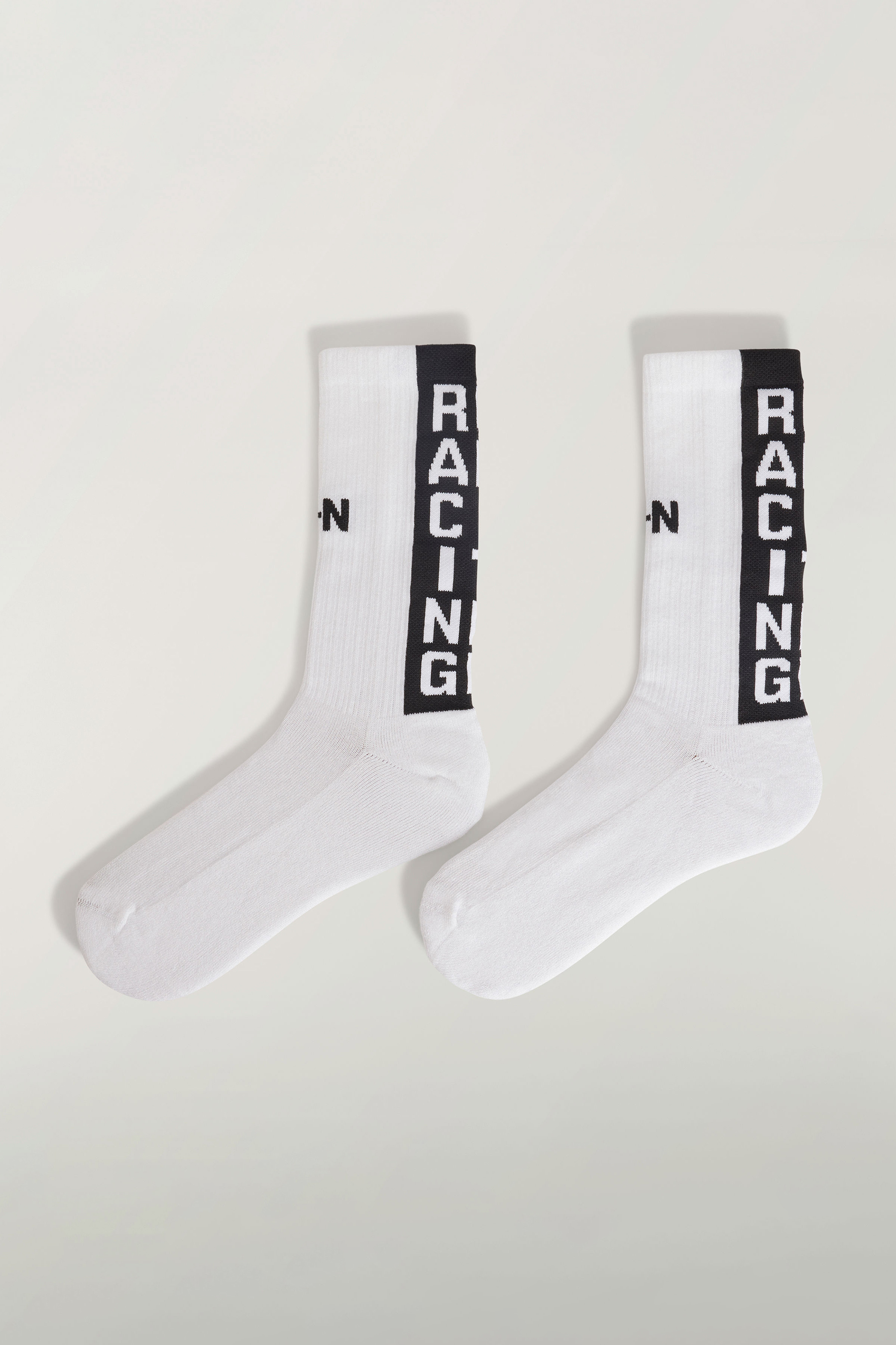 Y-3 x NEIGHBORHOOD Ribbed Cotton Blend Crew Socks Bekleidung, Strumpfwaren, Socke