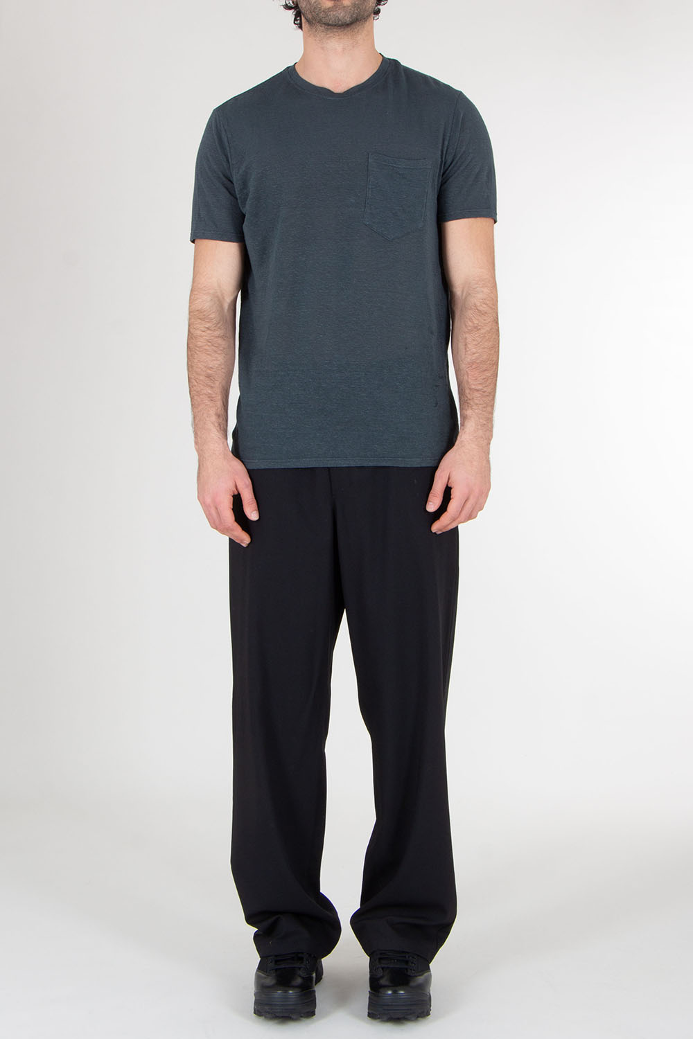 BOWERY NYC Regular Fit Linen Jersey T-Shirt Essential