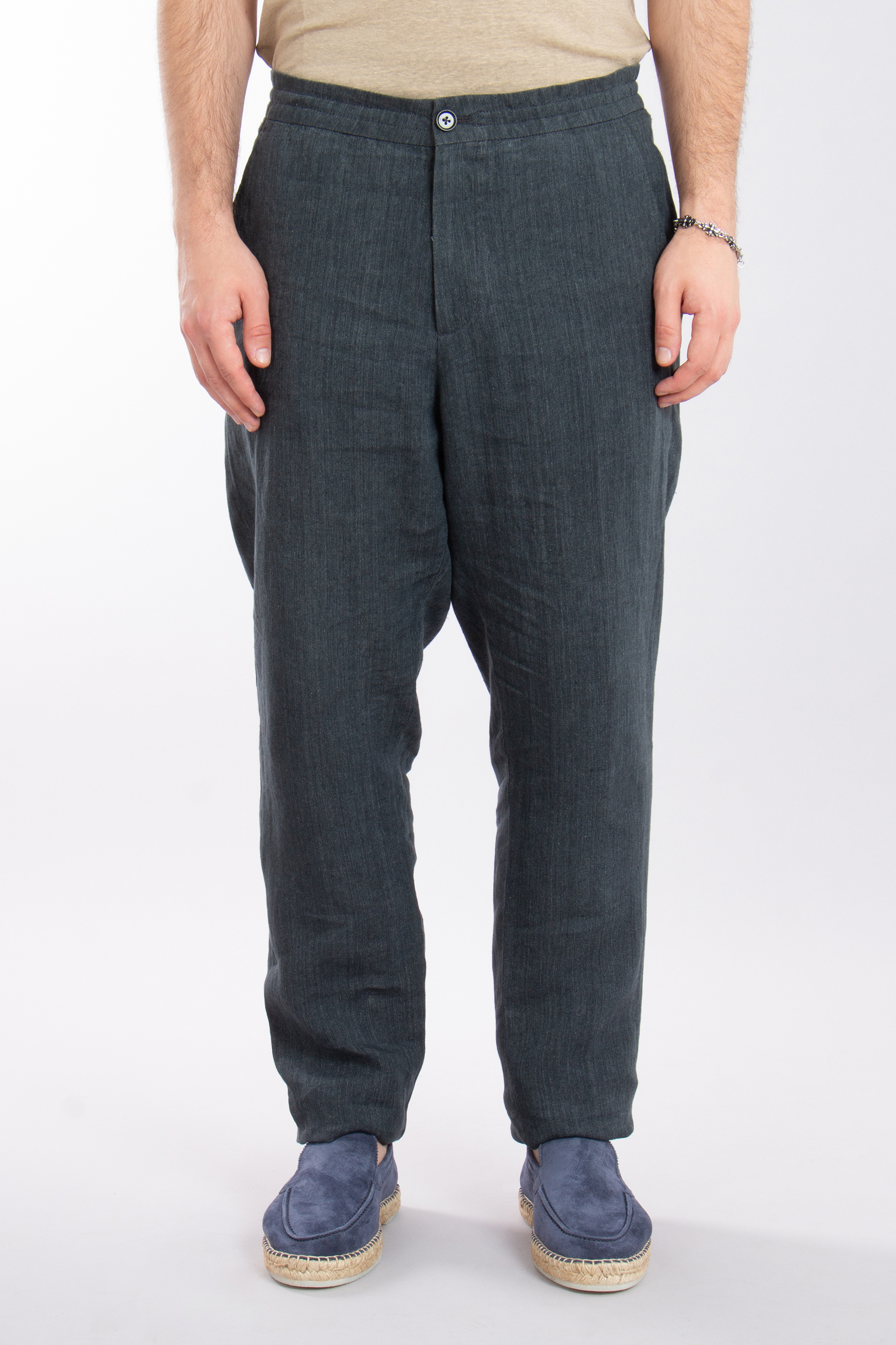ZEGNA Relaxed Fit Linen Pants